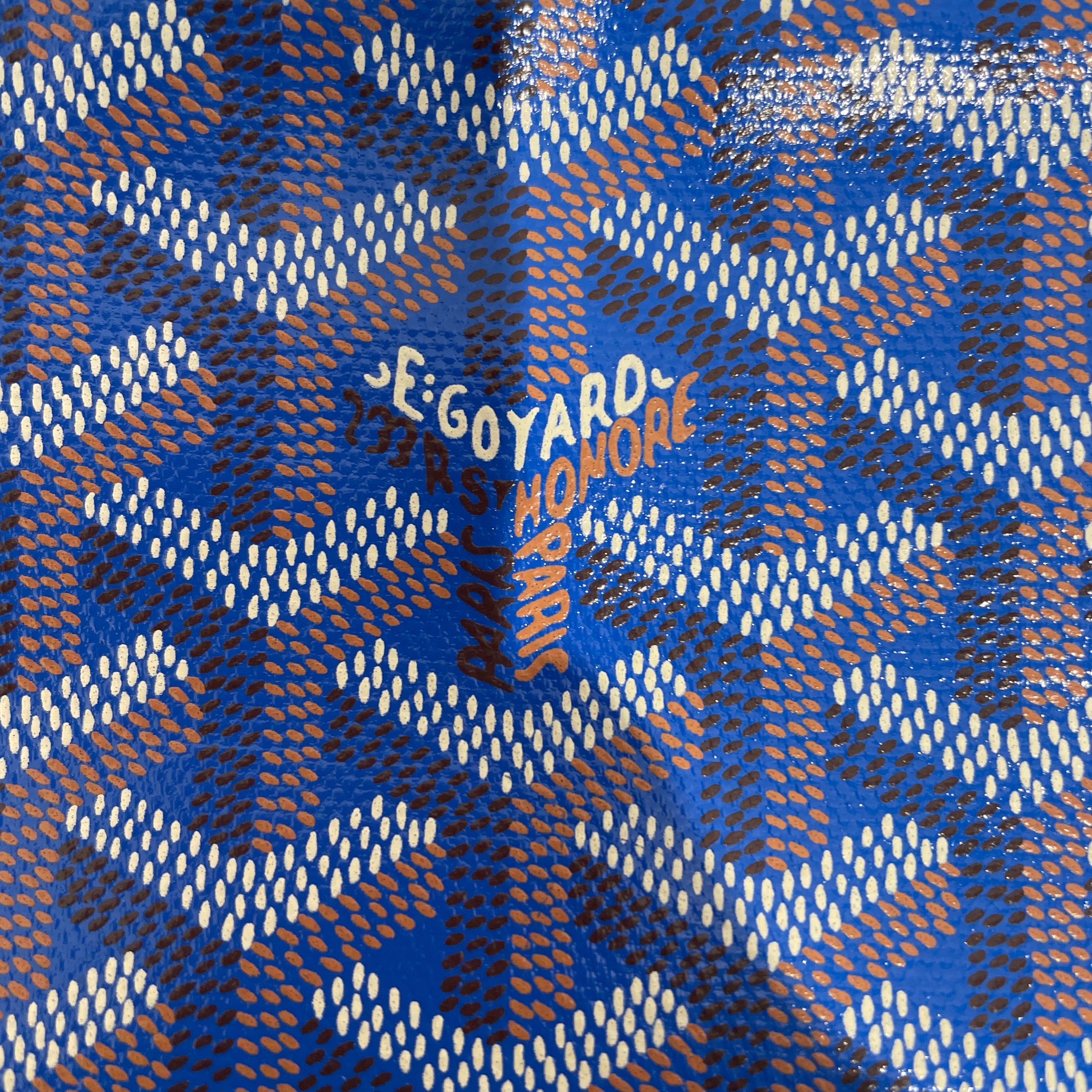 GOYARD/Coin Wallet/Monogram/Leather/BLU/senat pouch view 5