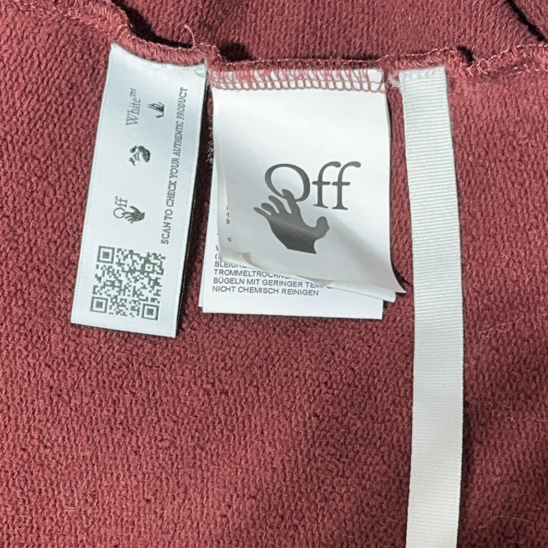 OFF-WHITE/Hoodie/XL/Cotton/RED/WHITE FRONT AOP