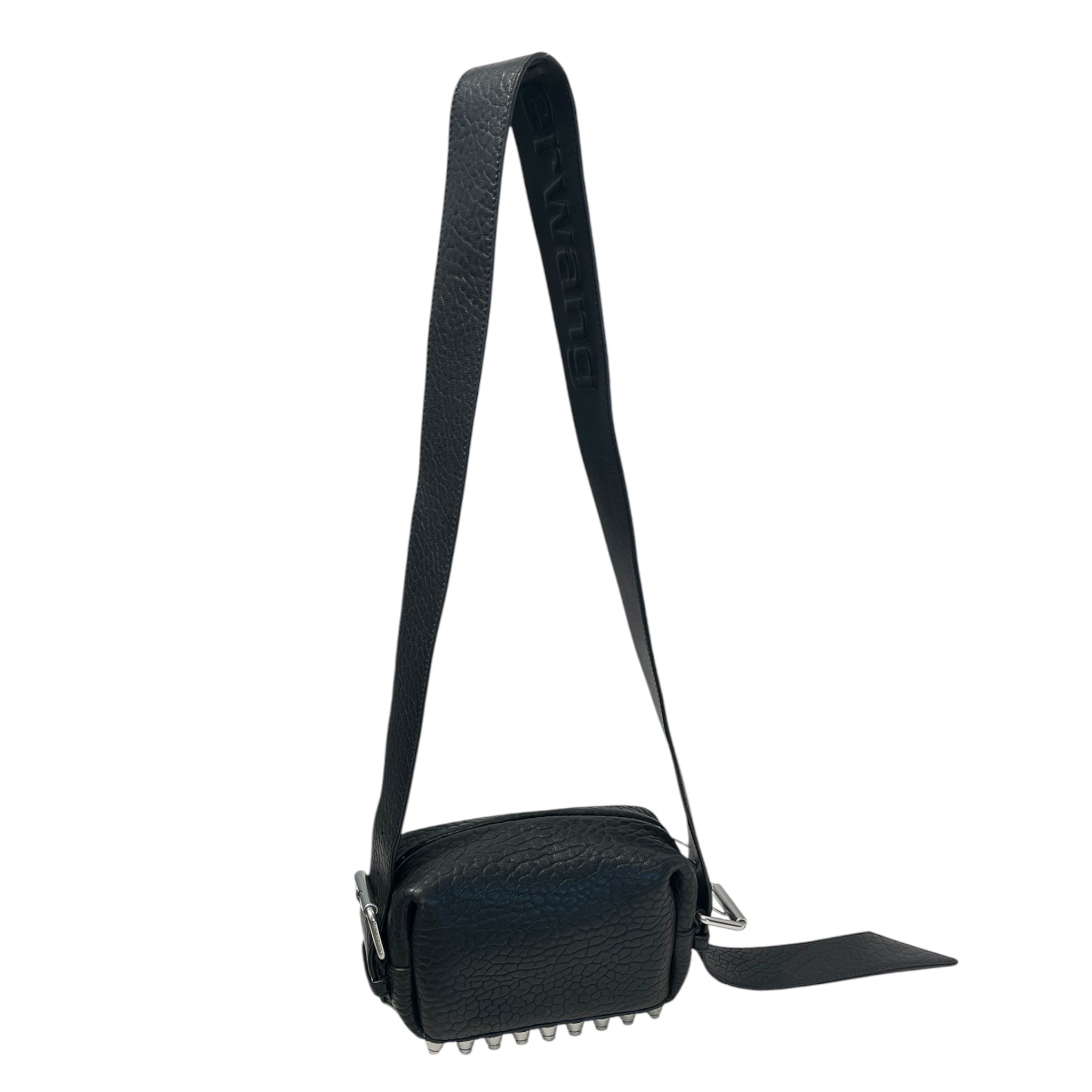 Alexander Wang/Cross Body Bag/Leather/BLK/STUDED BOTTOM THICK STRAP view 2