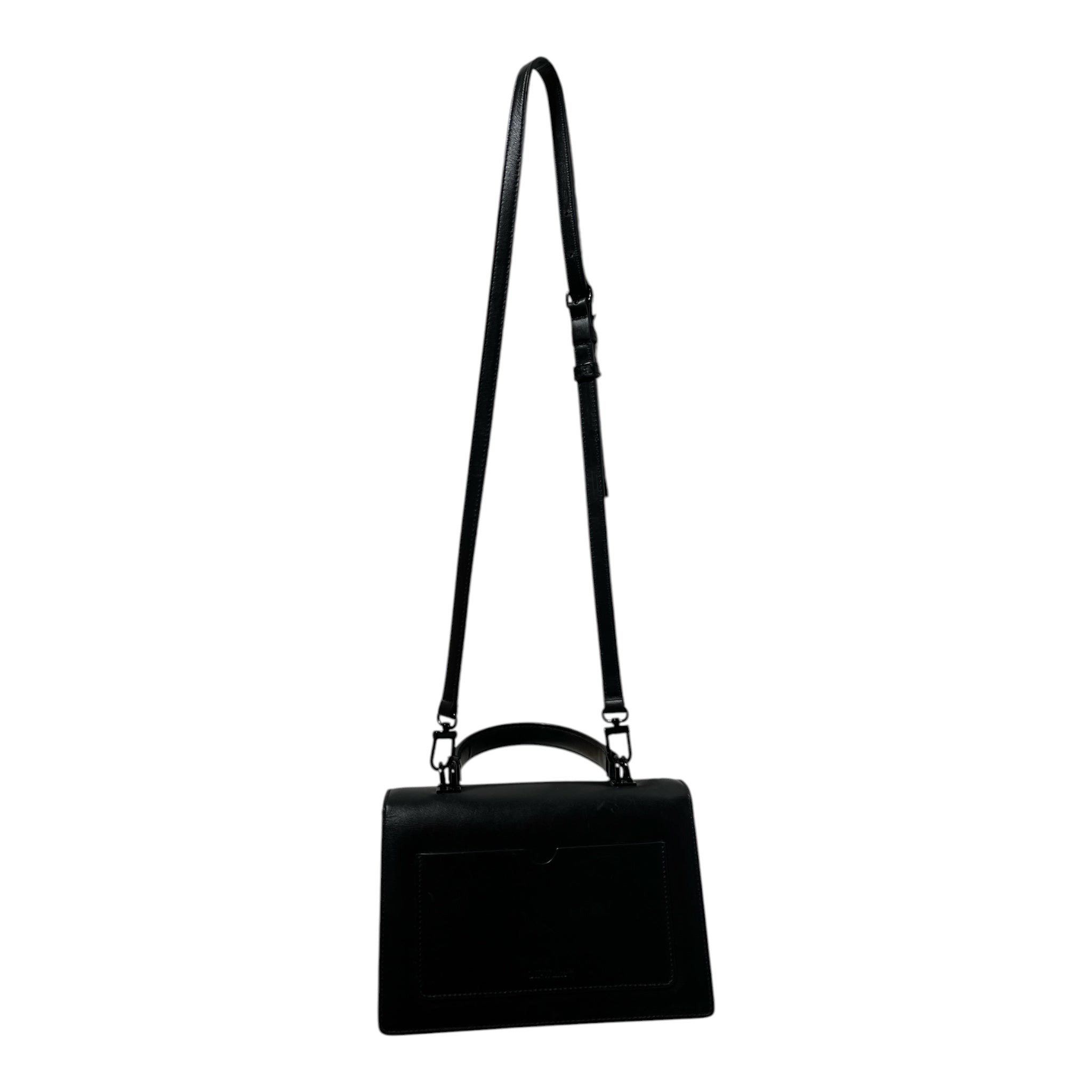 OFF-WHITE/Hand Bag/Leather/BLK/SLIGHT SCUFF/ cross body view 2