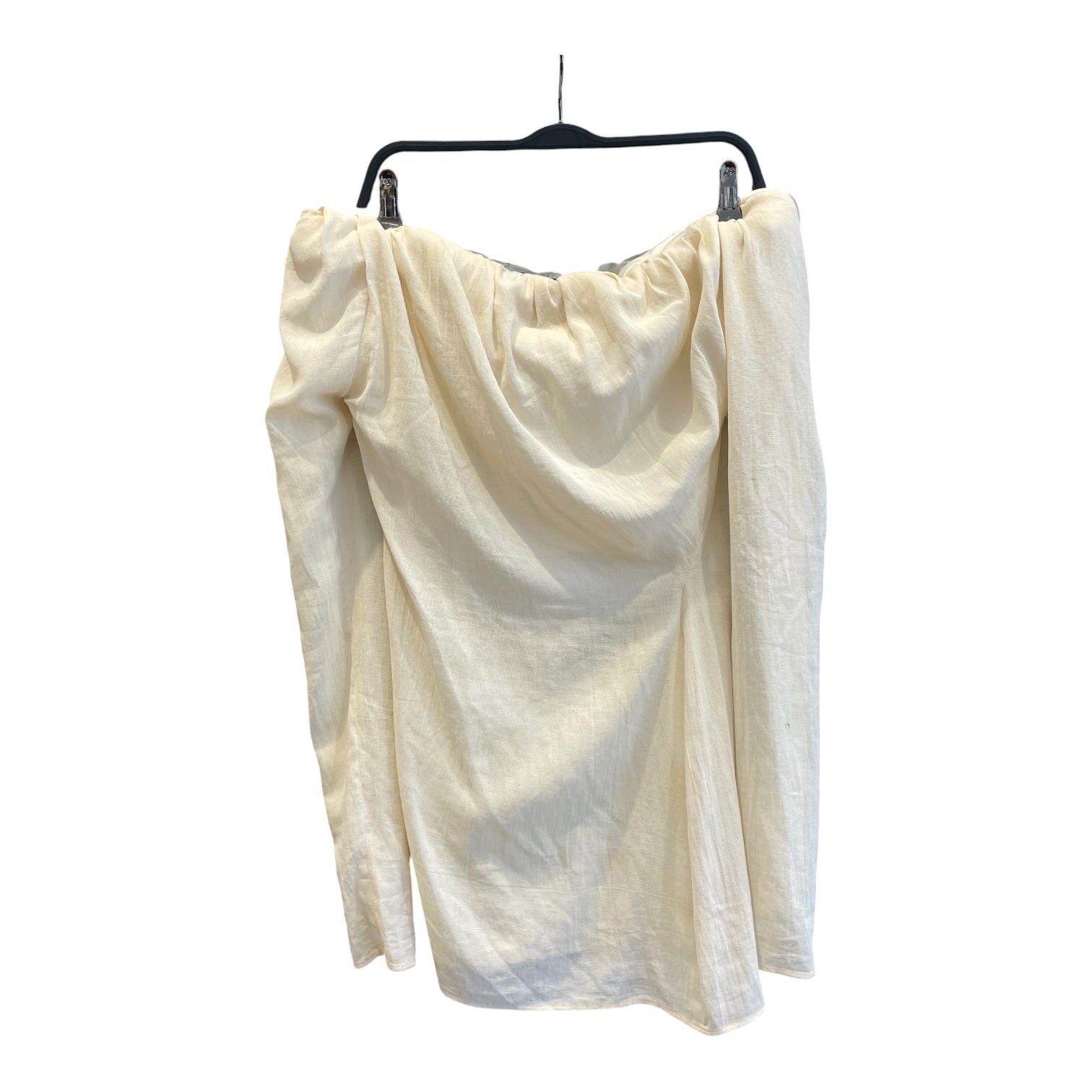 JACQUEMUS/LS Dress/S/Cotton/CRM/OFF THE SHOULDER/ PADDED view 2