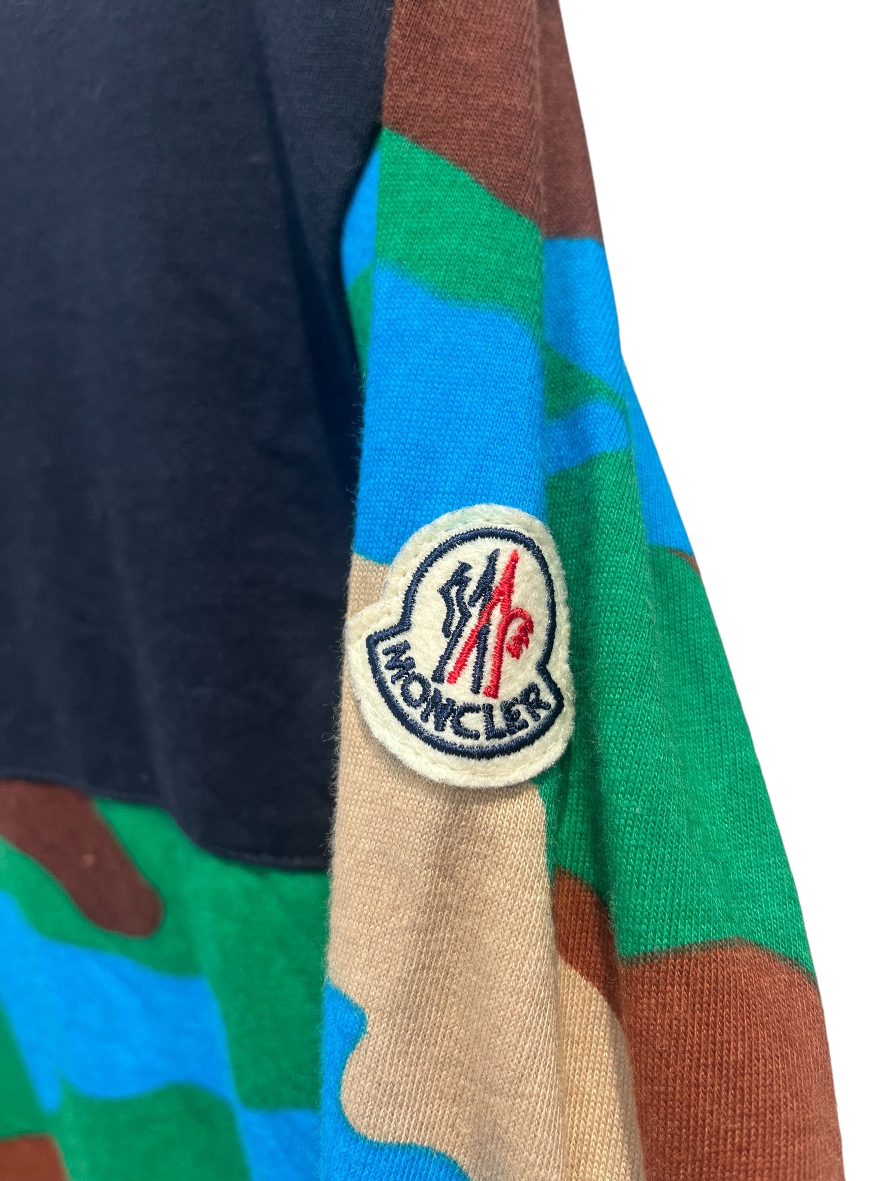 MONCLER/T-Shirt/XL/Cotton/MLT/Camouflage/BLUE GREEN CAMO view 5