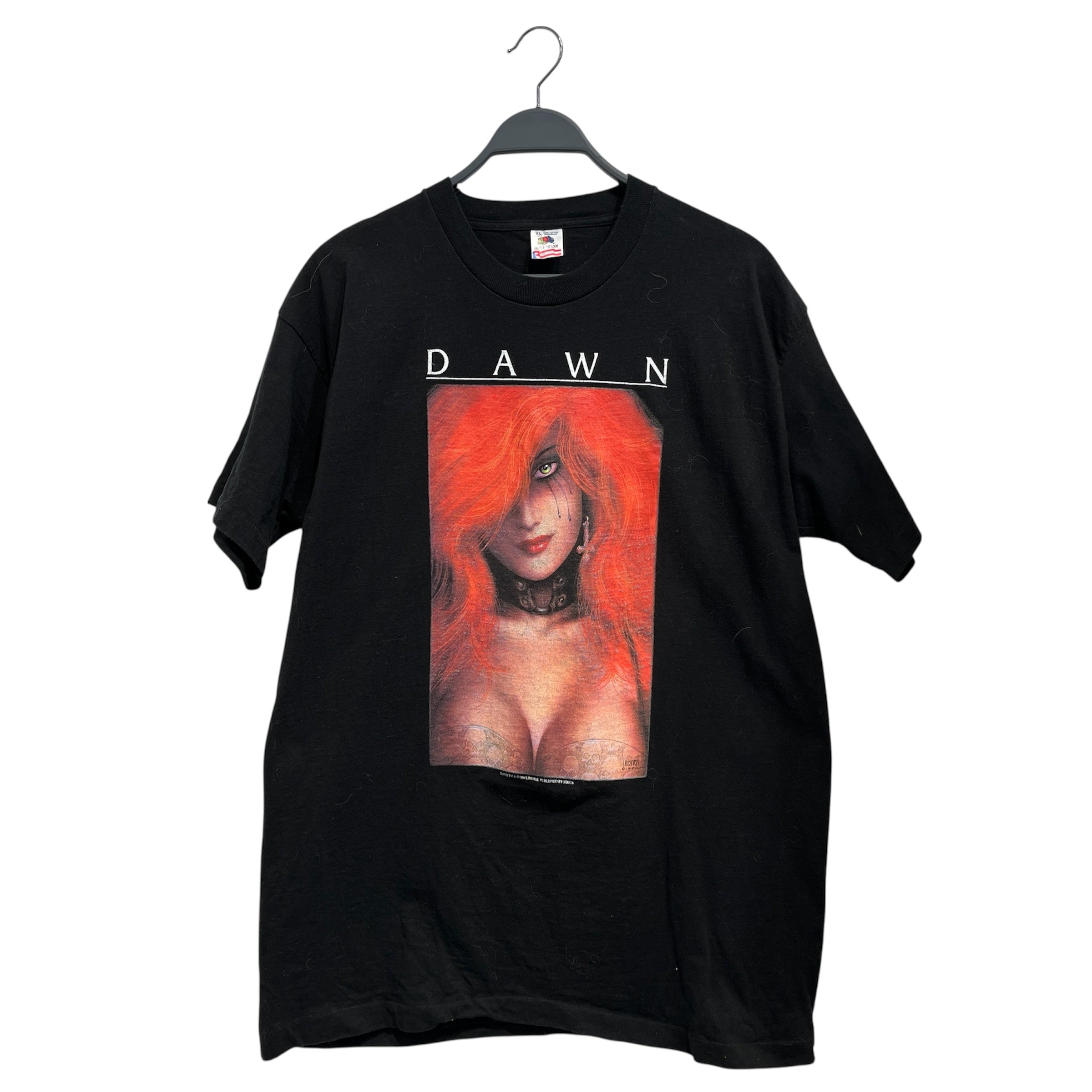 Vintage/T-Shirt/XL/Cotton/BLK/1994 DAWN Fruit of The Loom view 1