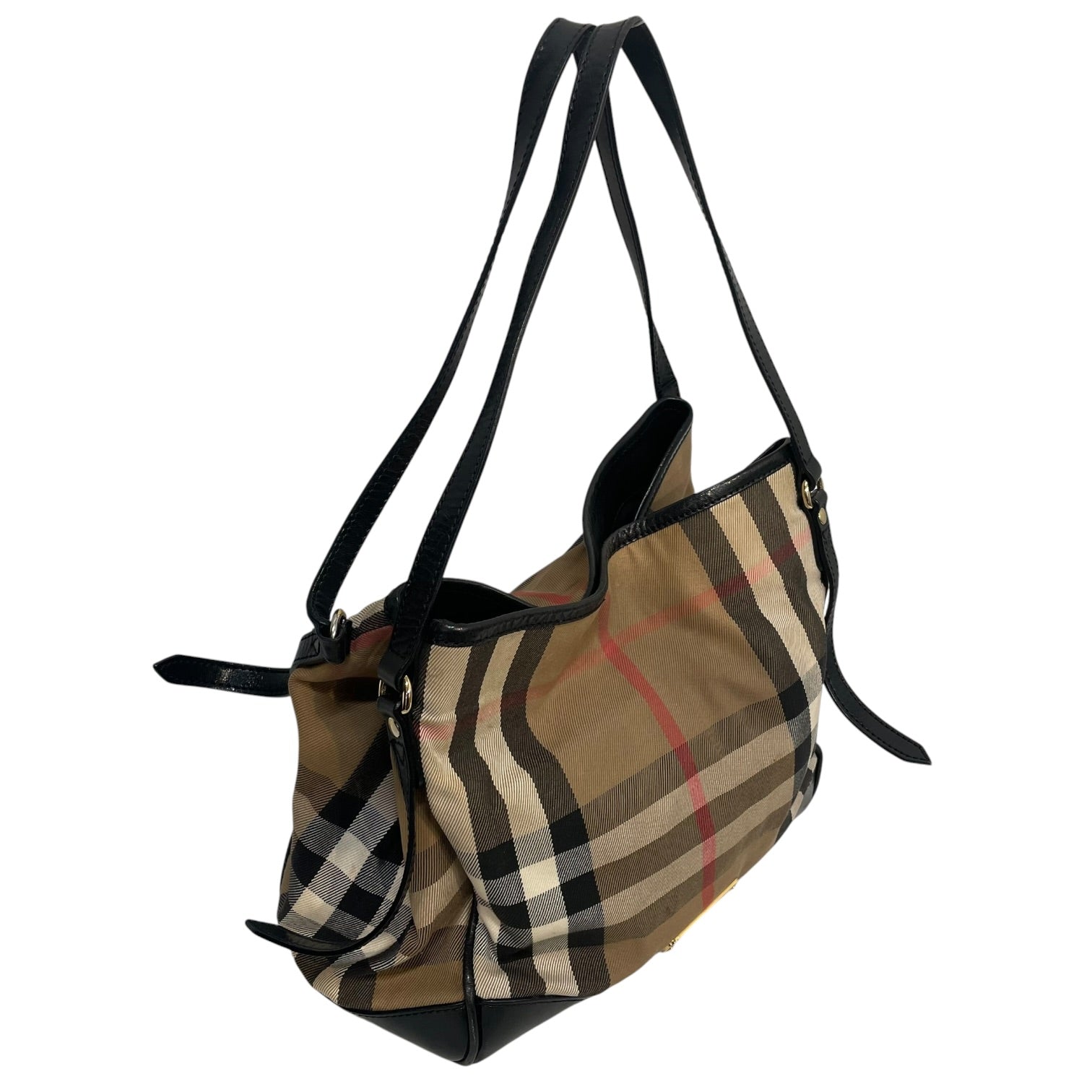 BURBERRY/Tote Bag/Glen Check/Leather/MLT/Bridle Canterbury Tote view 3