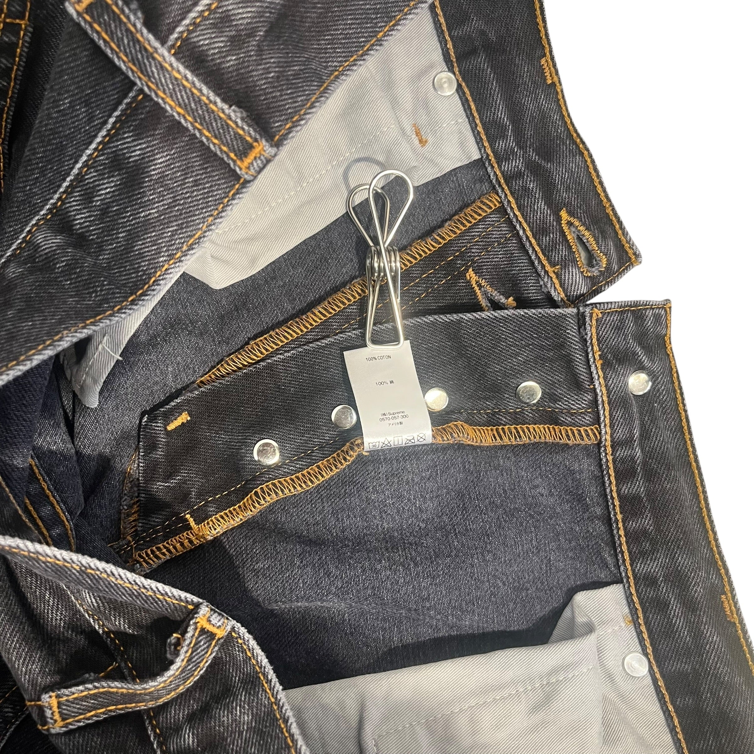 Supreme/Pants/36/Denim/BLK/BROWN STITCHING PANT view 6