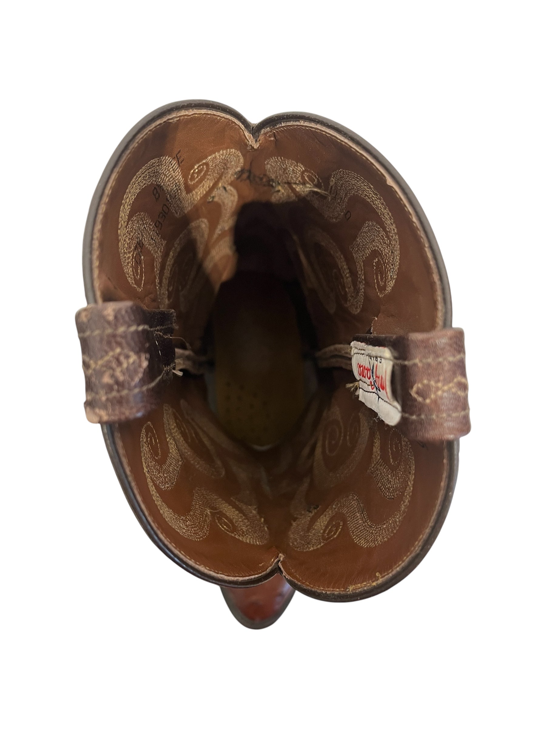 Tony Lama/Cowboy Boots/US 8.5/Animal Pattern/Leather/BRW/ view 3