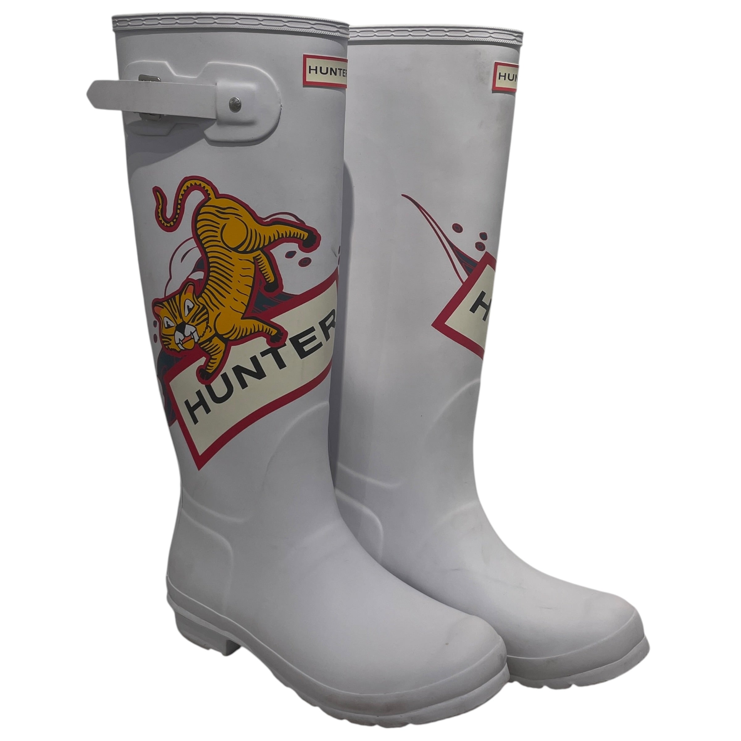 HUNTER/Boots/US 9/WHT/ view 1