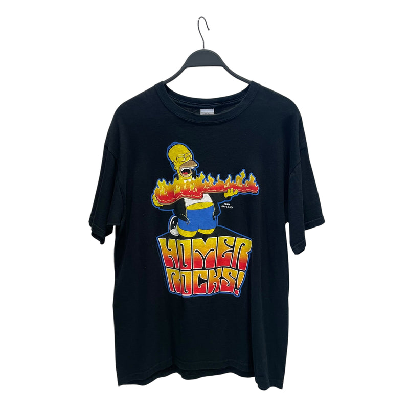 Vintage/T-Shirt/L/Cotton/BLK/Graphic/HOMER RUNS GRAPHIC TEE