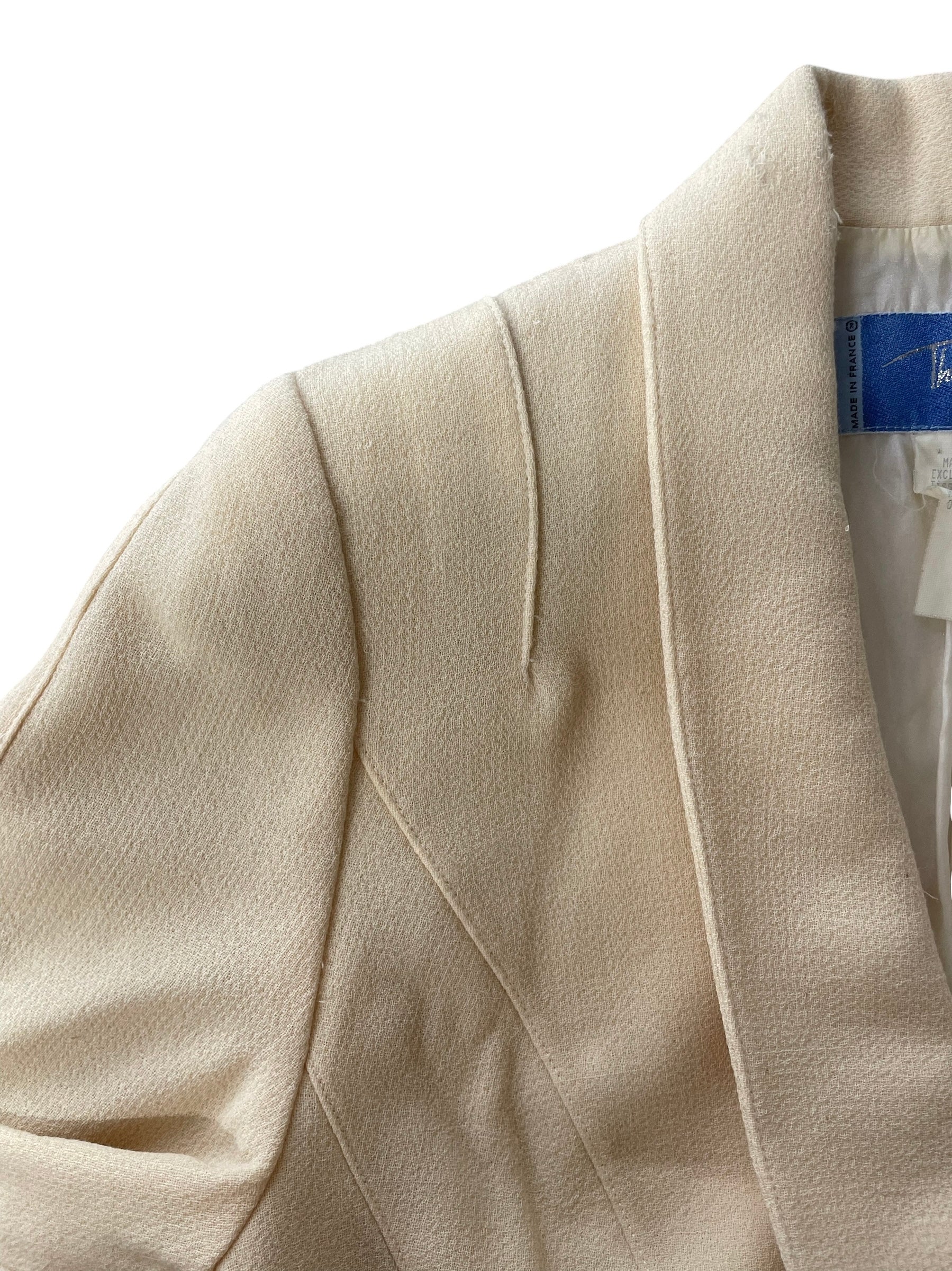 Thierry Mugler/Tailored Jkt/42/Wool/CRM/ view 3