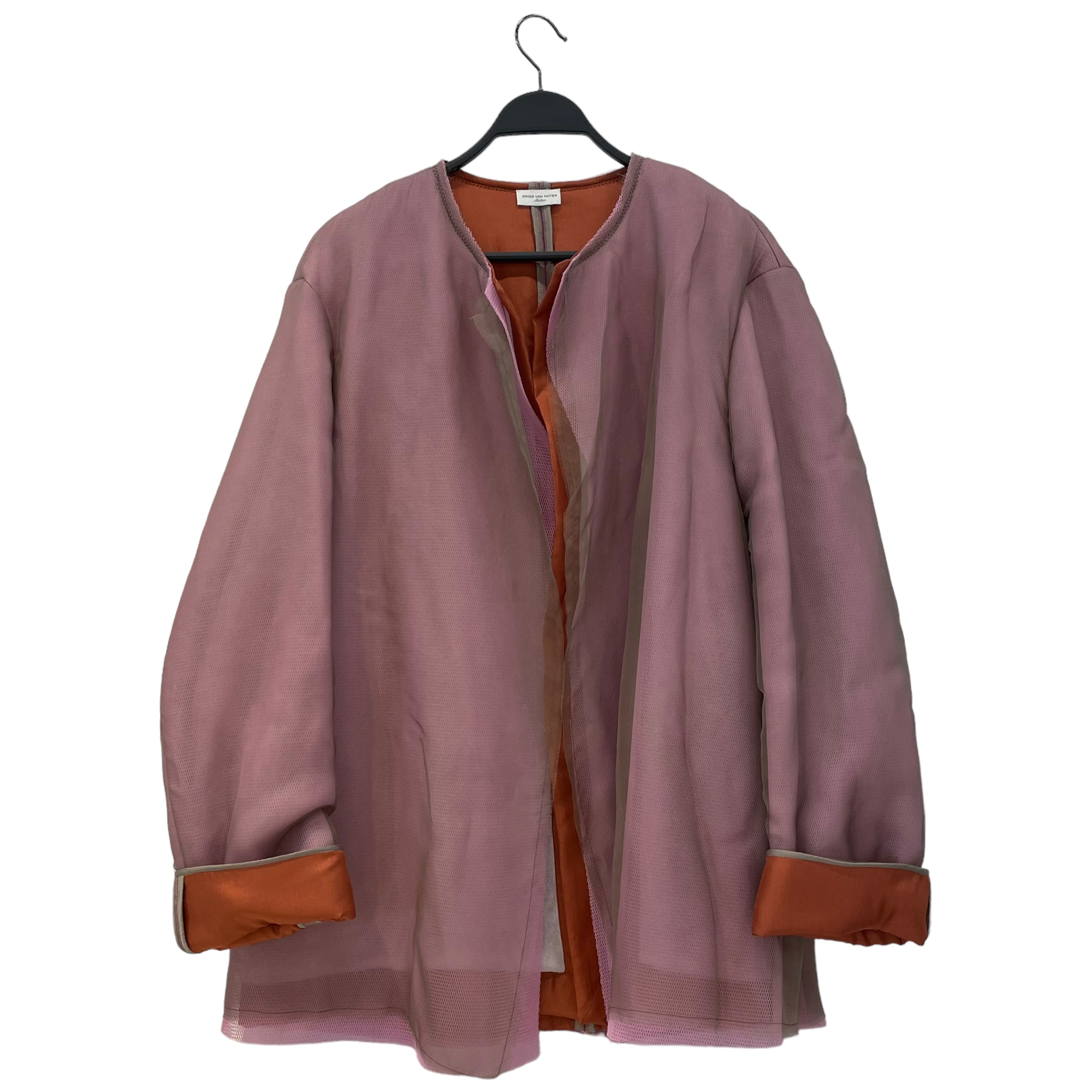 DRIES VAN NOTEN/Jacket/M/Iridescent/Silk/PPL/4 Layer Drop Shoulder view 1