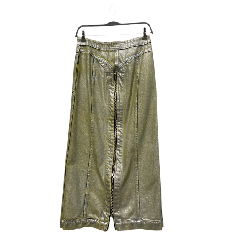 ECKHAUS LATTA/Long Skirt/M/Glitter/Denim/SLV/Midi Length/
