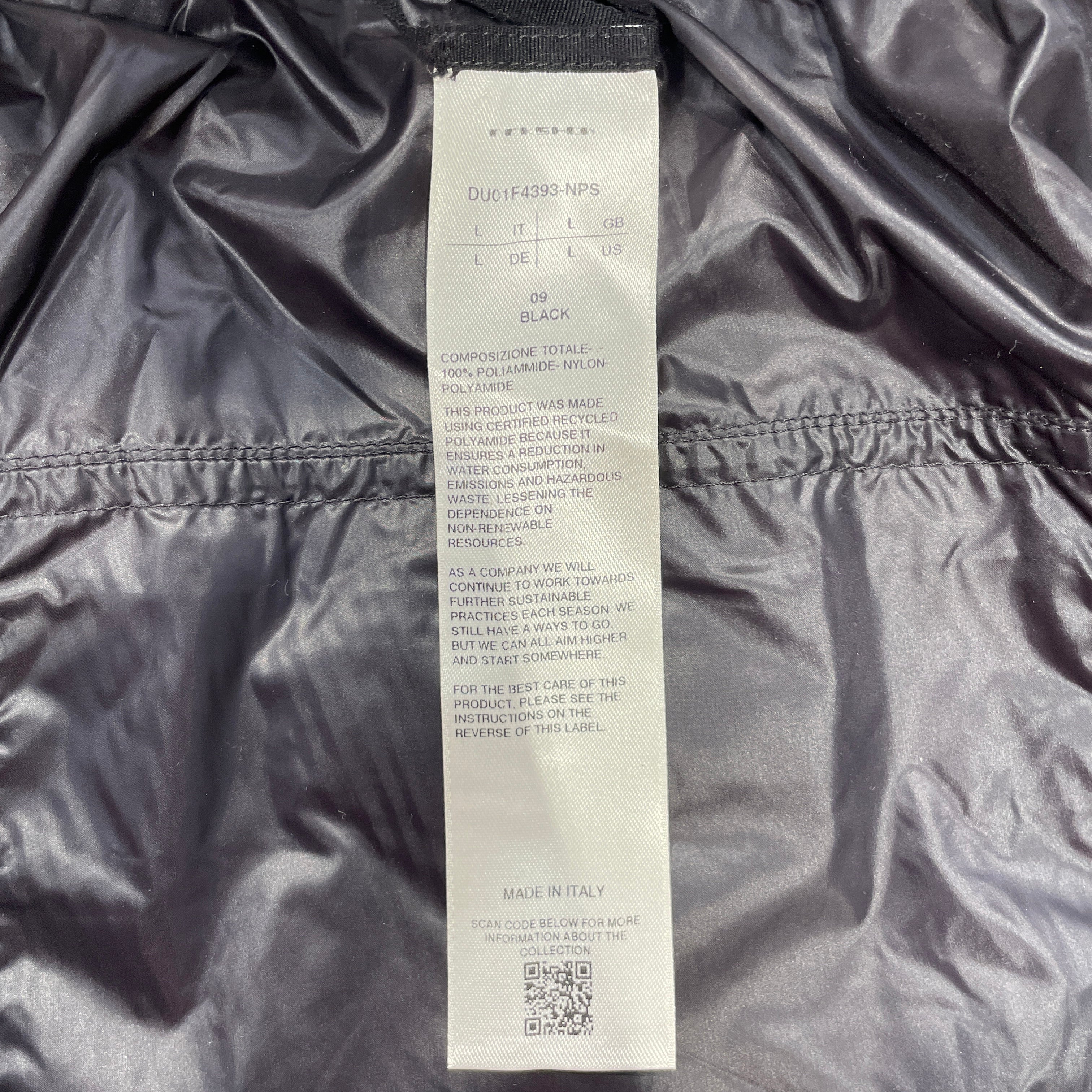 RICK OWENS DRKSHDW/Pants/L/Nylon/BLK/Side Push Buttons, Drawstring view 5
