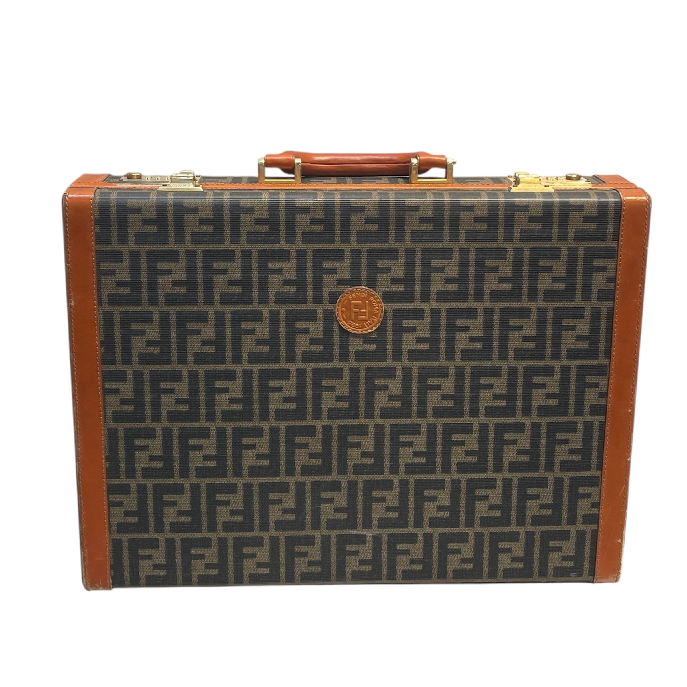FENDI/Briefcase/Monogram/Leather/BRD/vintage zucca monogram view 1