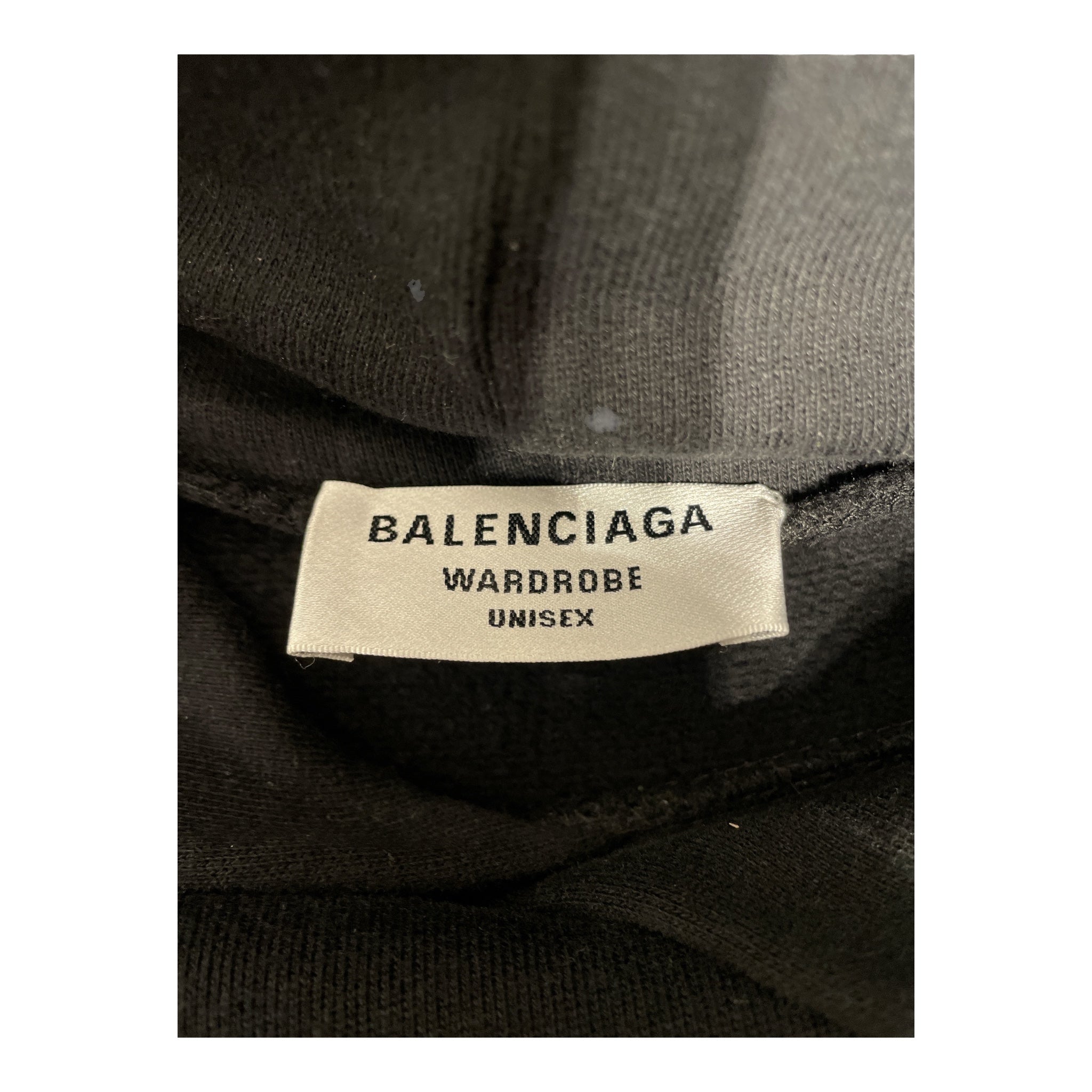 BALENCIAGA/Hoodie/M/Cotton/BLK/Oversize/CREST LOGO view 3