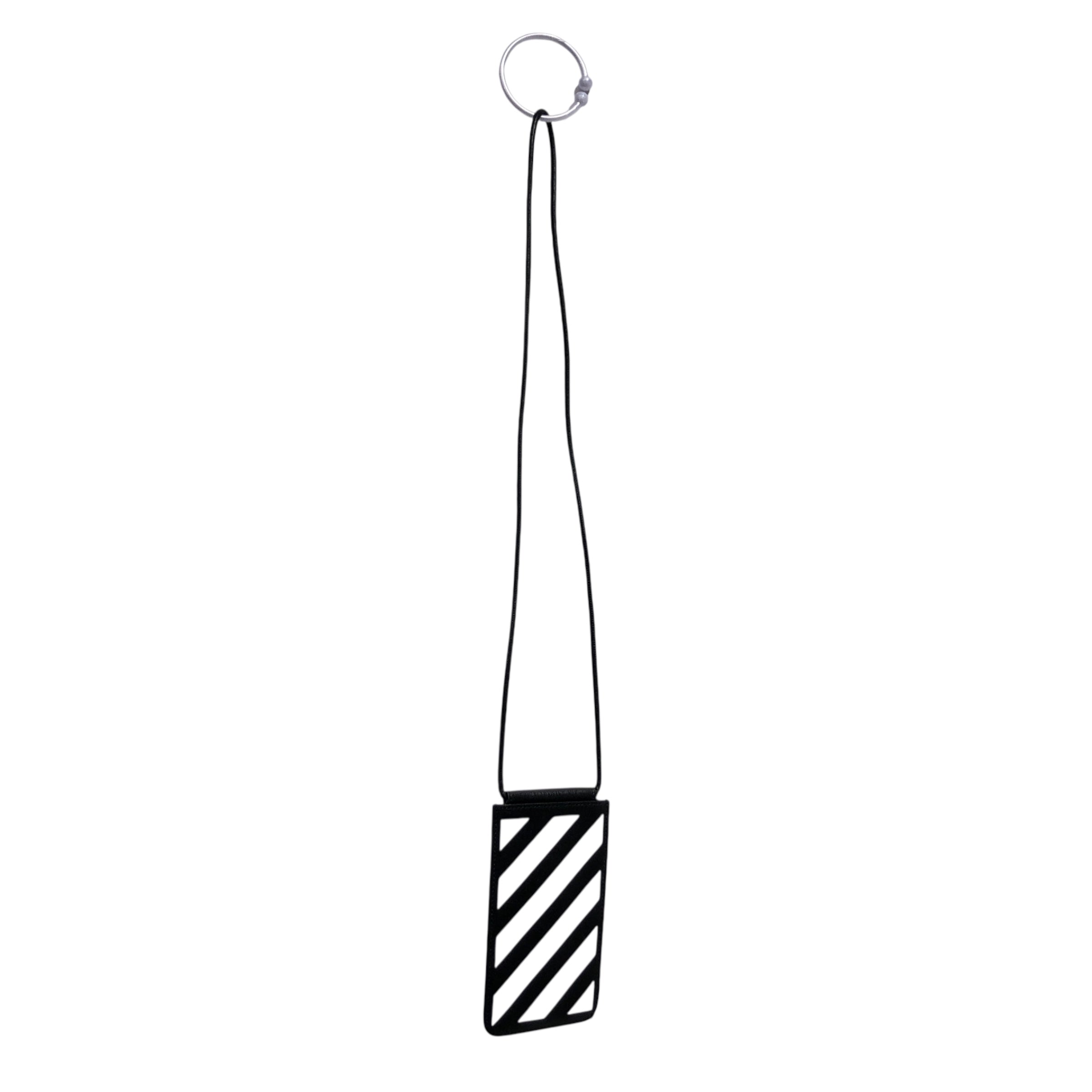 OFF-WHITE/Pouch/Stripe/Leather/BLK/ view 2