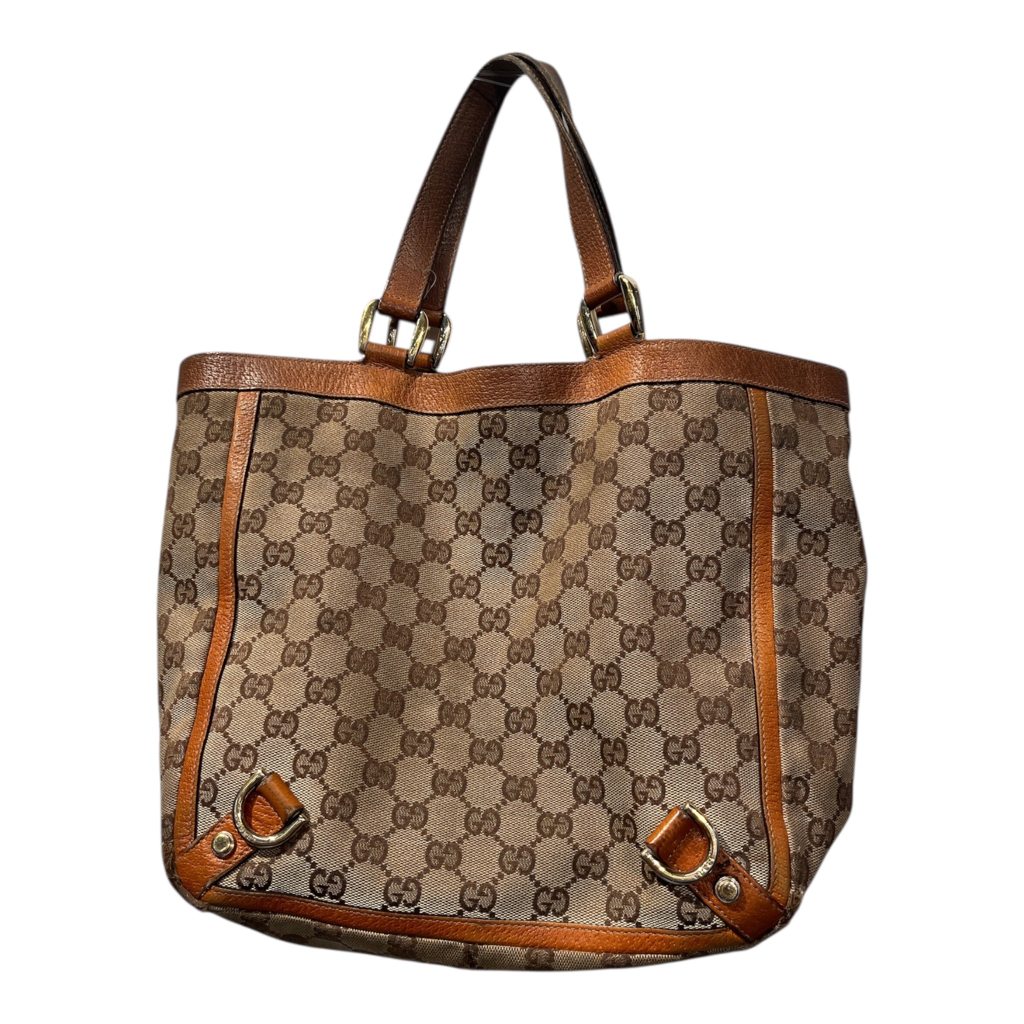 GUCCI/Hand Bag/Monogram/Cotton/KHK/Abbey GG Bag view 2