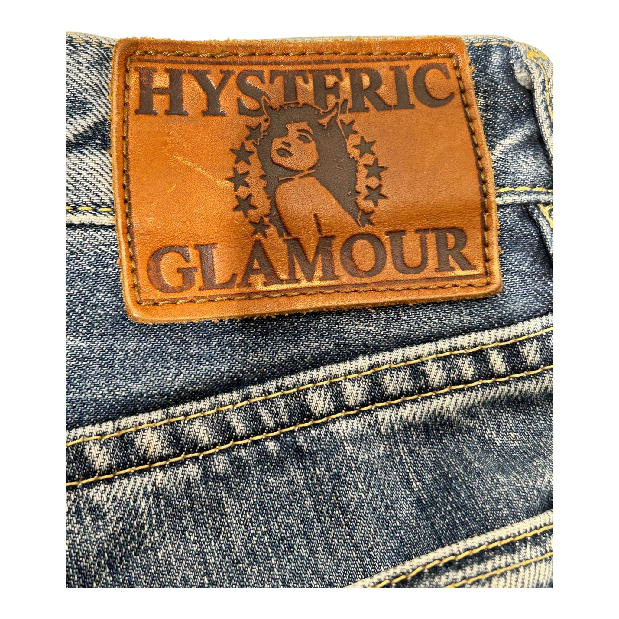 HYSTERIC GLAMOUR/Straight Pants/30/Denim/IDG/SELVEDGE STUDDED POCKETS view 4