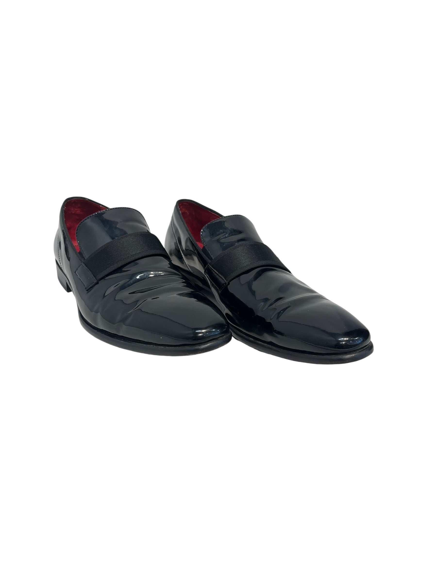 HUGO BOSS/Dress Shoes/US 9.5/Faux Leather/BLK/PATENT LEATHER TUXEDO SHOES view 1