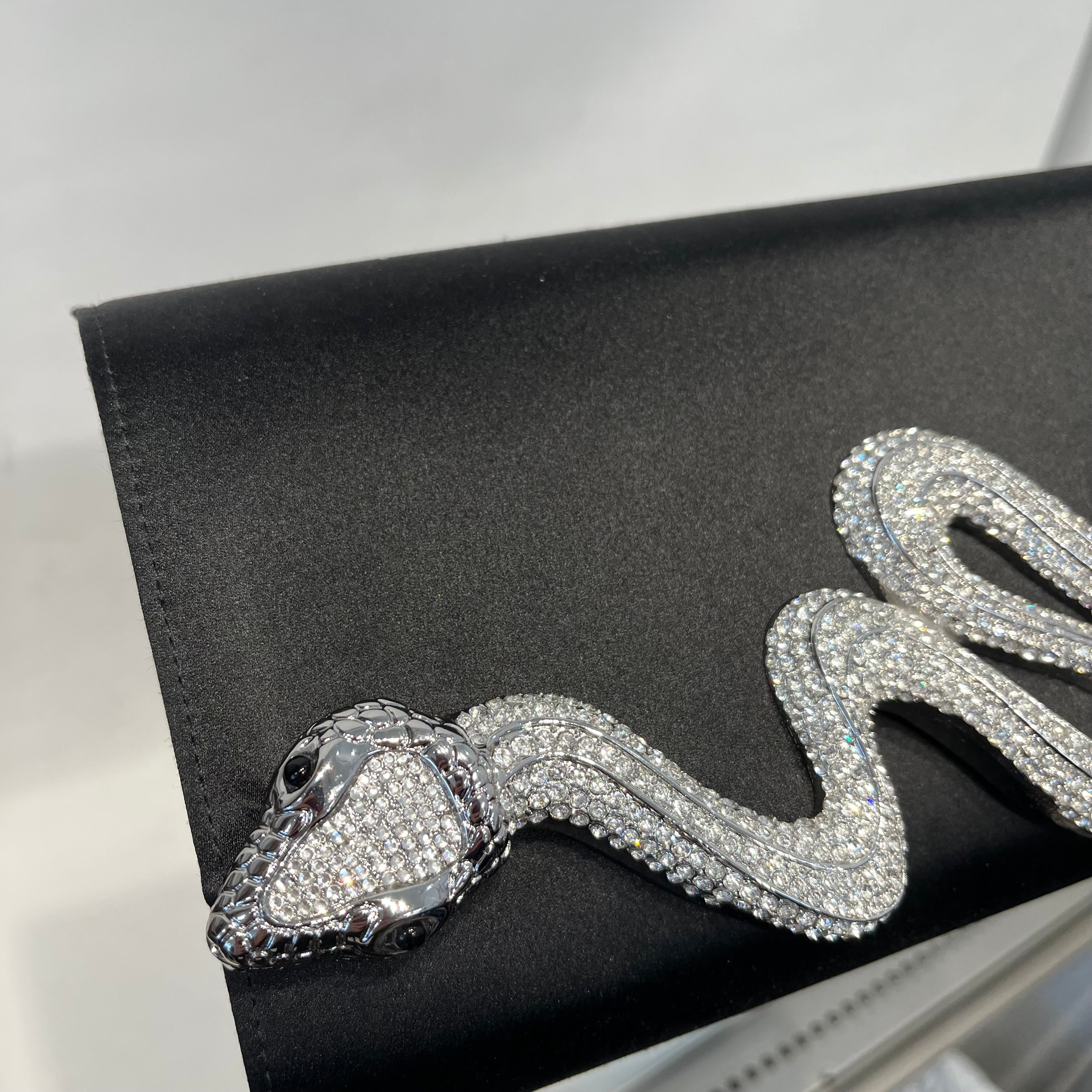 JUDITH LEIBER/Cross Body Bag/BLK/SNAKE COUTURE BAG view 4