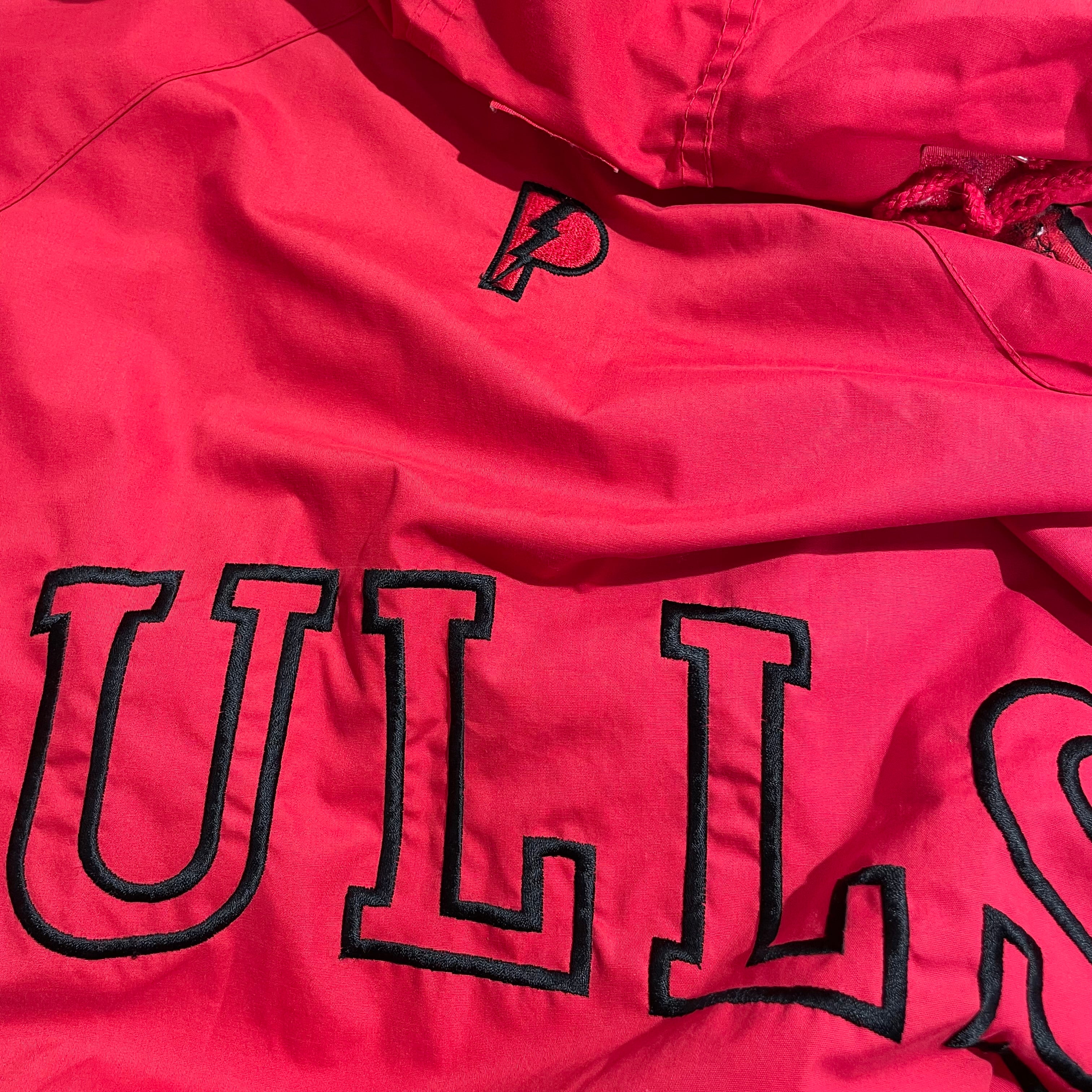 Vintage/Windbreaker/M/Nylon/RED/Chicago Bull Pro Layer Windbreaker view 7