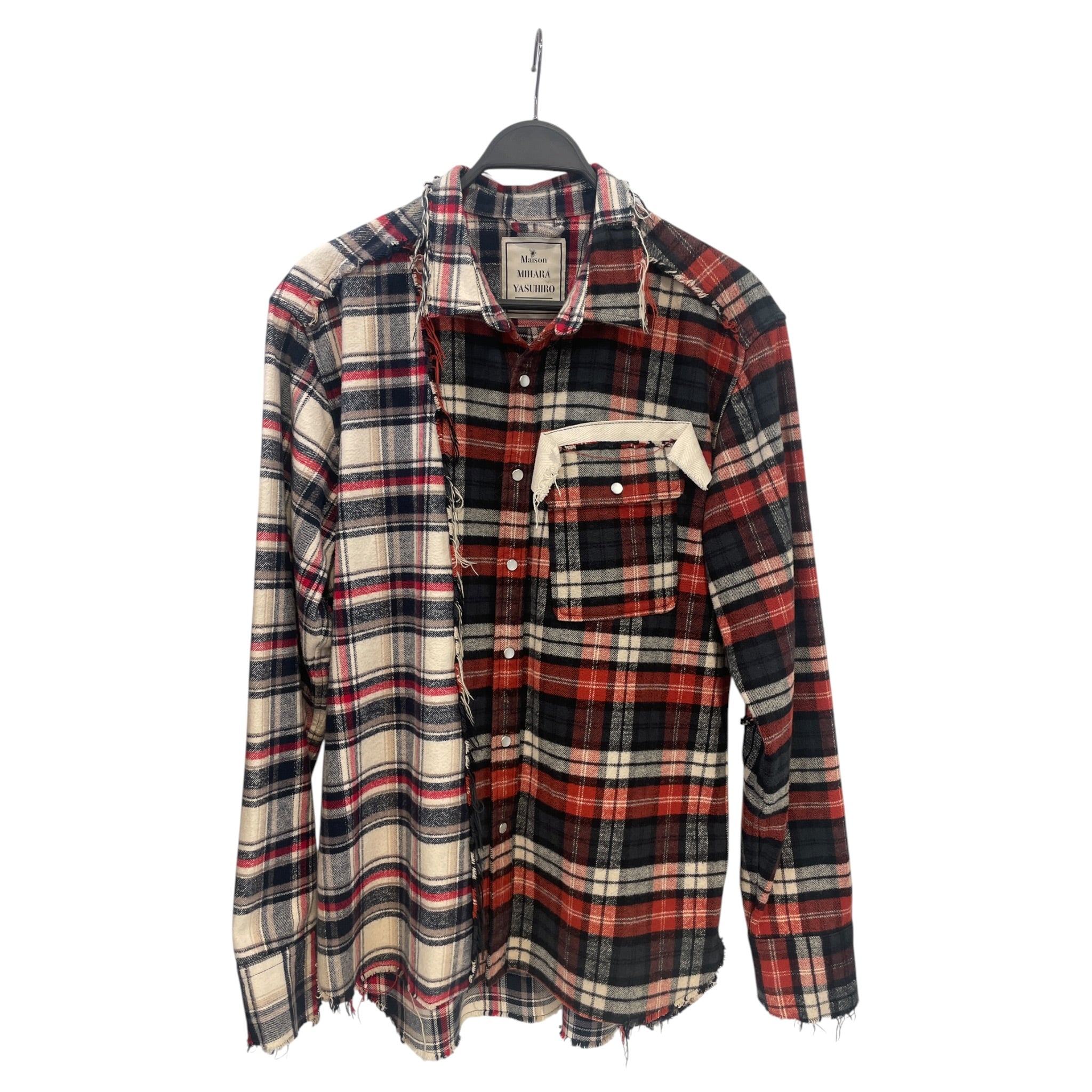 MIHARA YASUHIRO/Shirt/Cotton/MLT/Hombre Check/patchwork flannel view 1