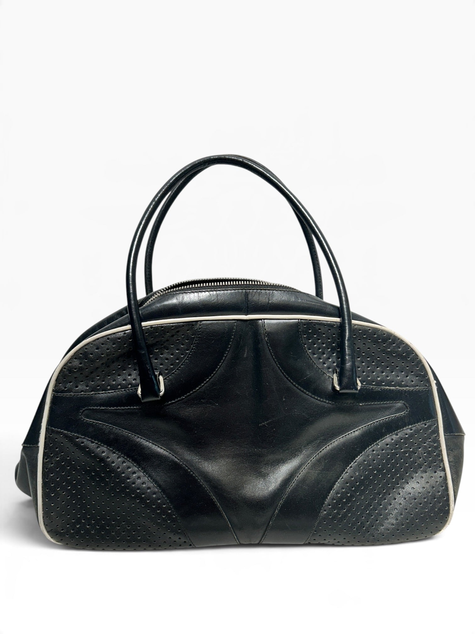 PRADA/Bag/Leather/BLK/ENAMELED TRIANGLE BAG view 2