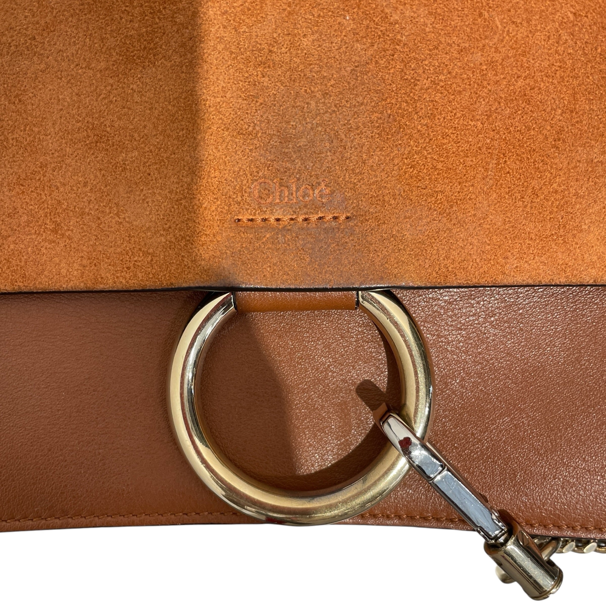 Chloe/Hand Bag/Suede/BRW/FAYE SUEDE SHOLDER BAG view 7