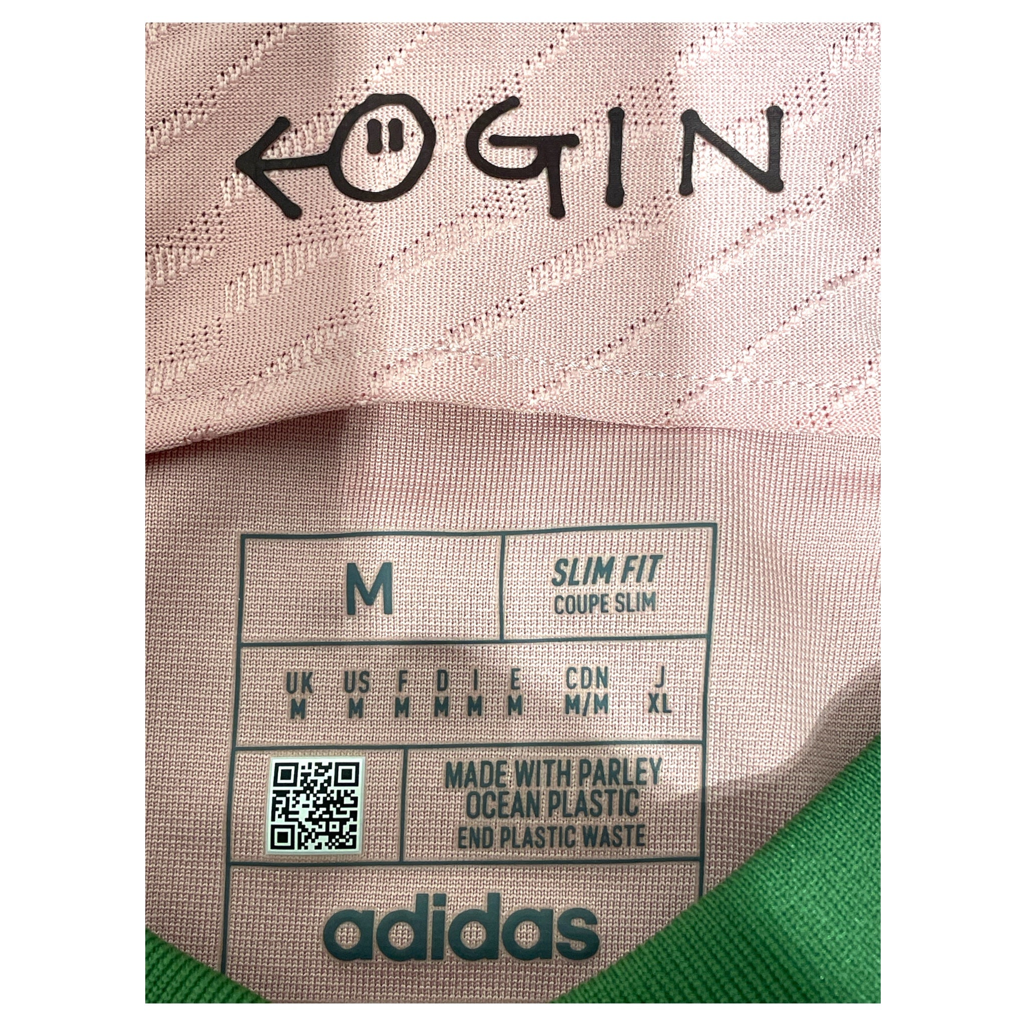 adidas/T-Shirt/M/Nylon/GRN/GRN/PNK/ADIDAS X NIGO view 3