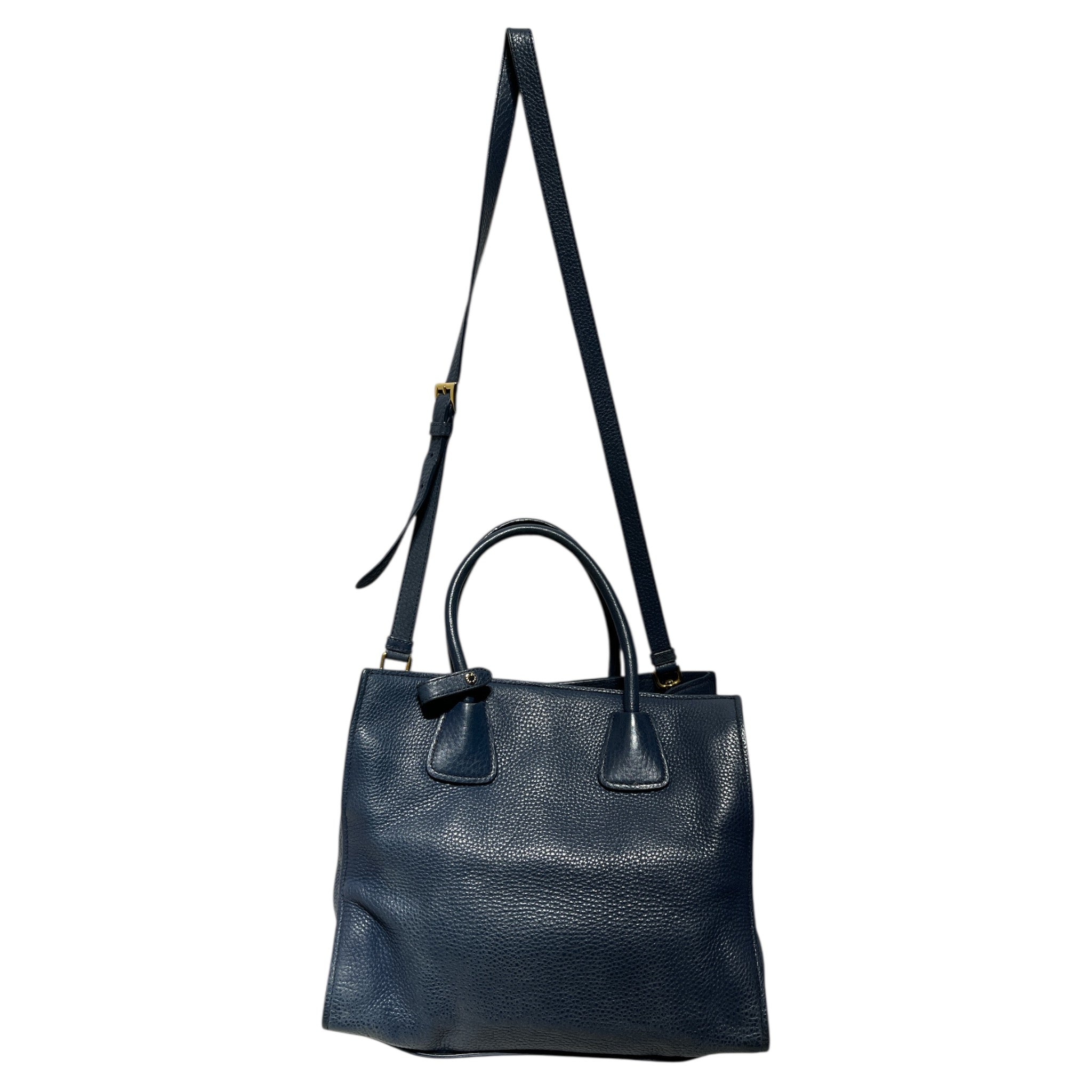 PRADA/Hand Bag/Leather/NVY/VITELLO DAINO SHOPPER TOTE view 5