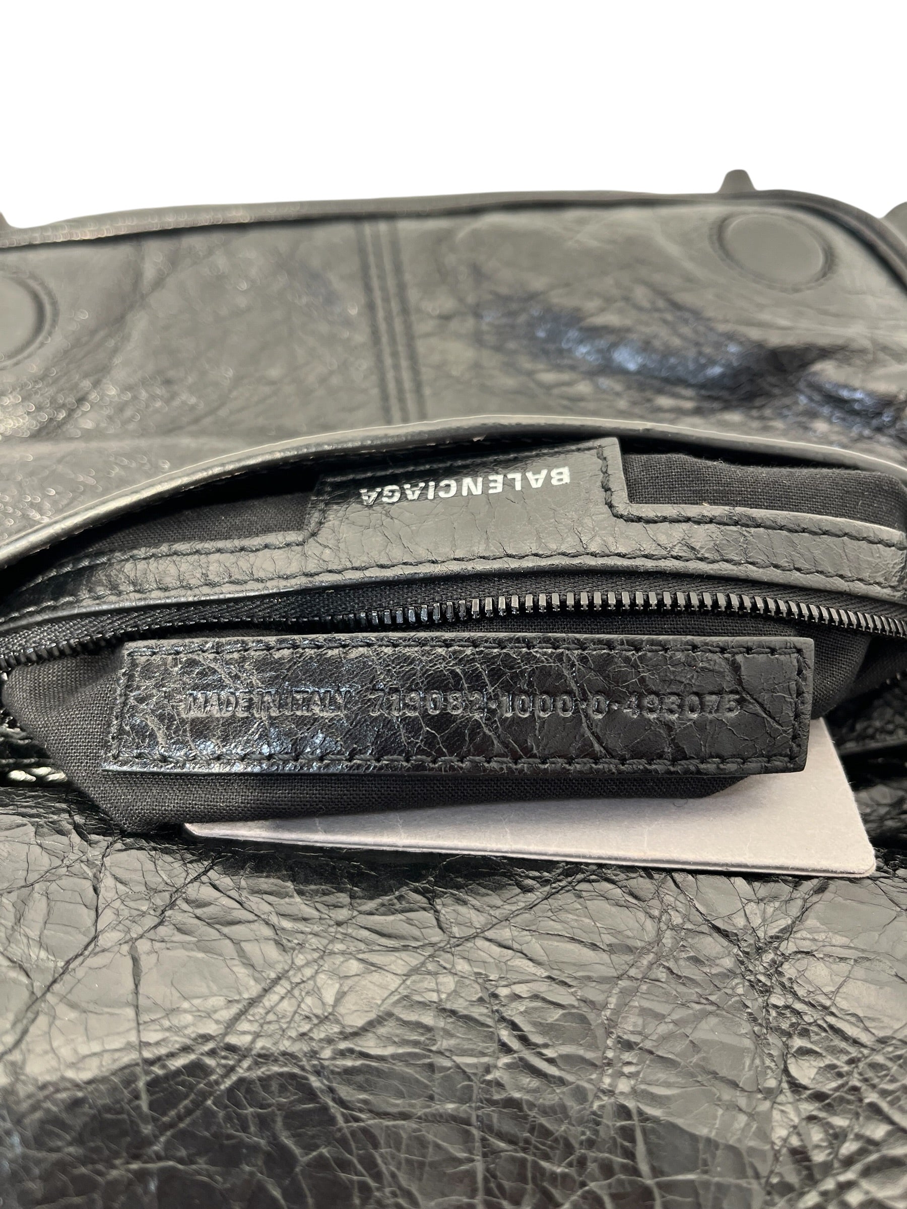 BALENCIAGA/Cross Body Bag/Lambskin/BLK/Le cagole xs flap Bag view 8