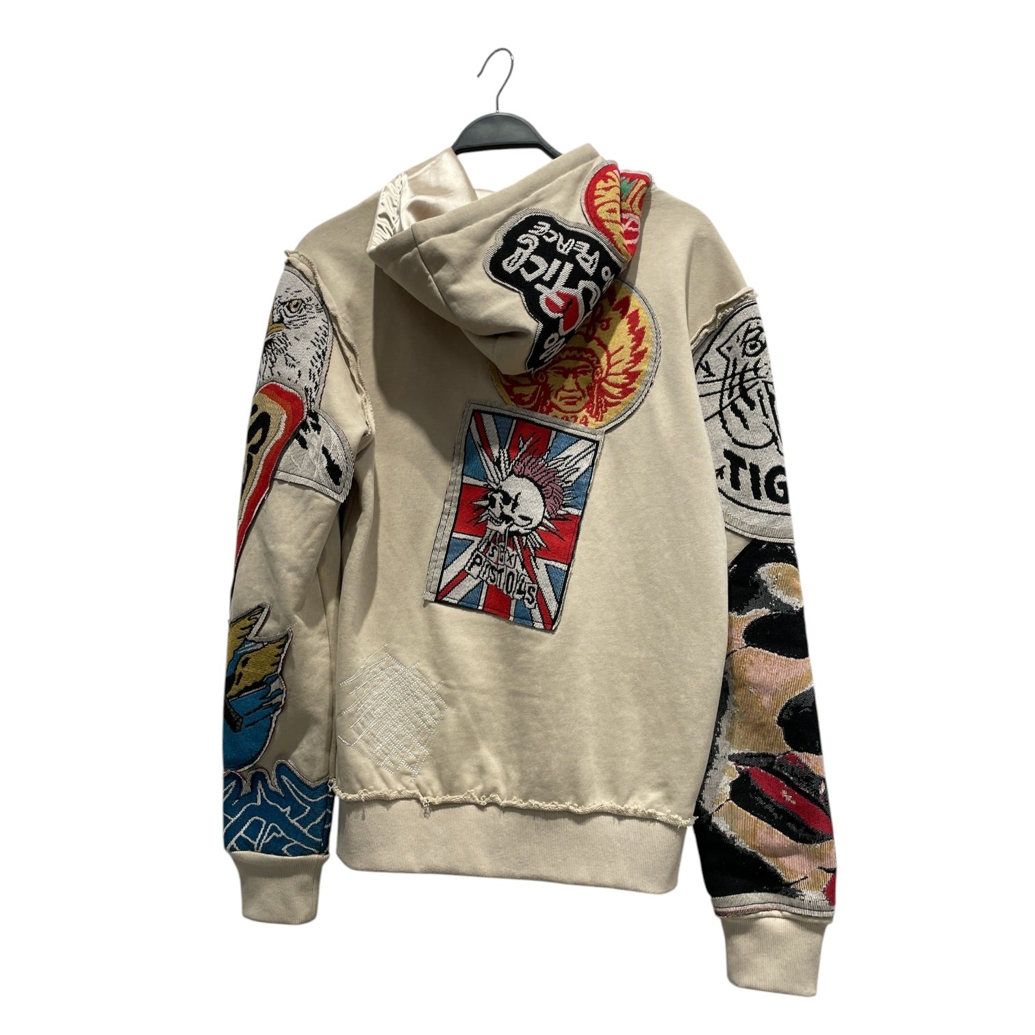 FROST ORIGINALS /Zip Up Hoodie/S/Cotton/BEG/ Brave Heart Tapestry Hoodie view 2