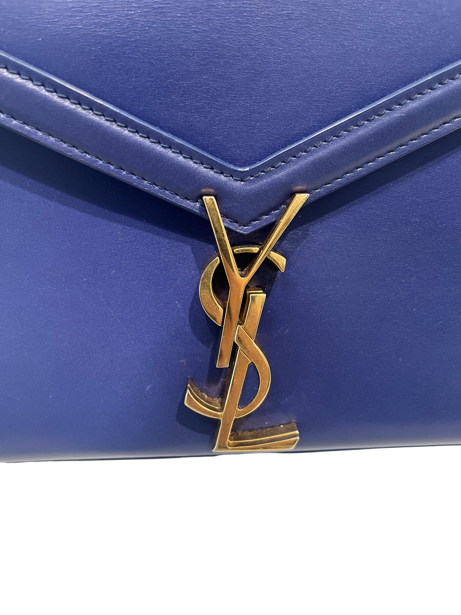 YVES SAINT LAURENT/Cross Body Bag/S/Leather/NVY/TWISTLATCH view 4