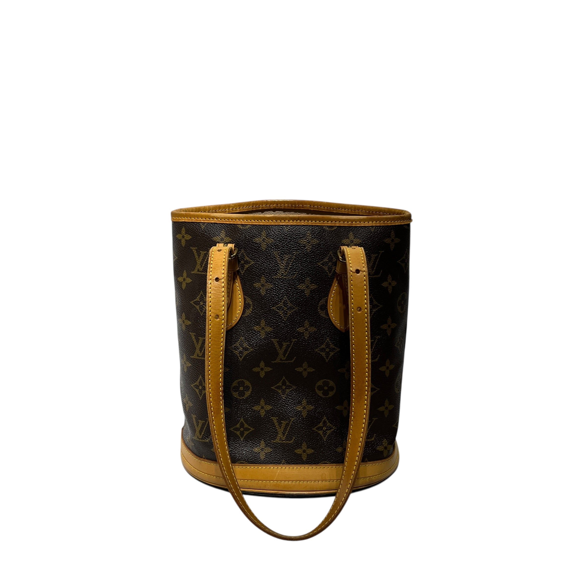 LOUIS VUITTON/Bag/Monogram/Leather/BRW/BUCKET BAG view 2