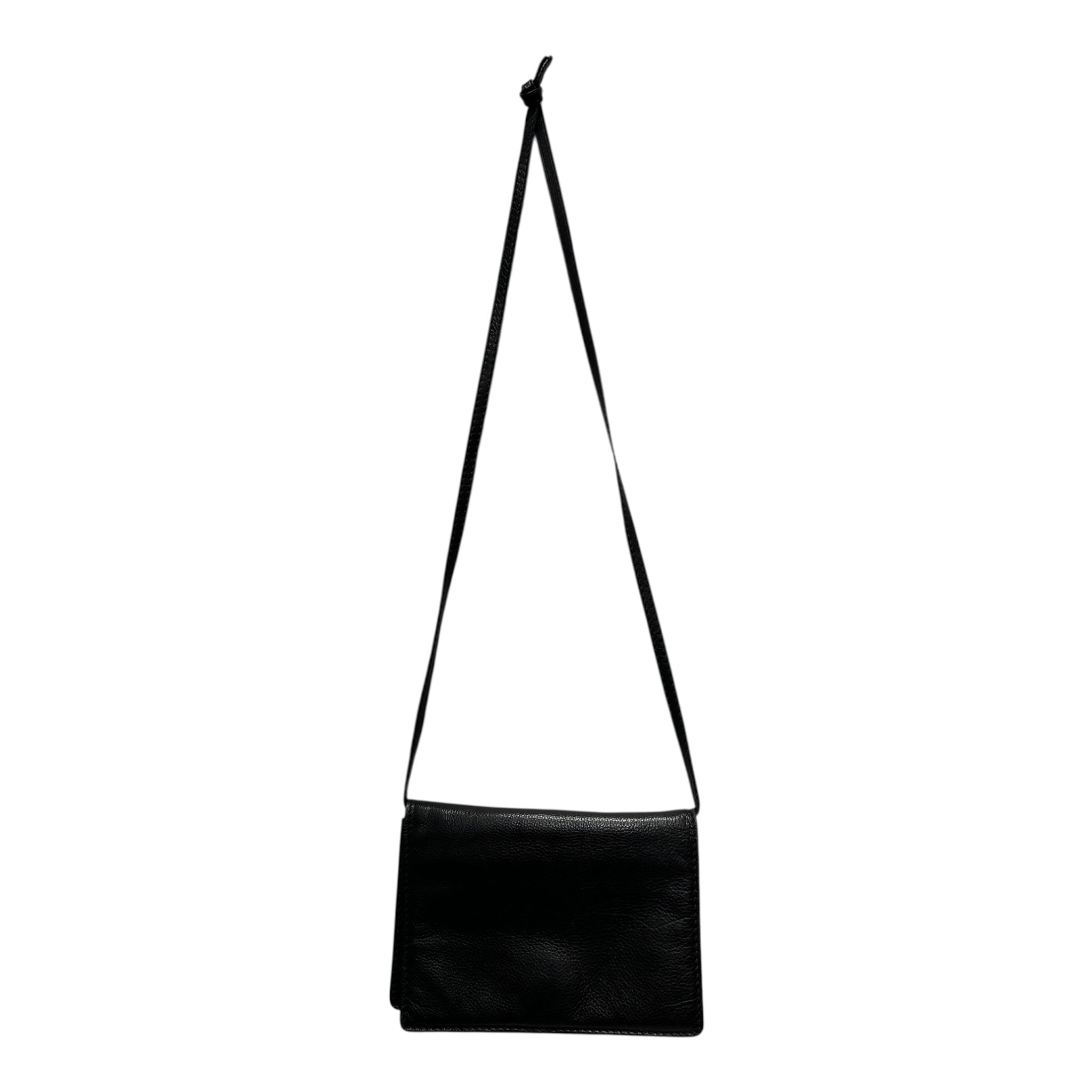BOTTEGA VENETA/Cross Body Bag/M/Leather/BLK/ view 1