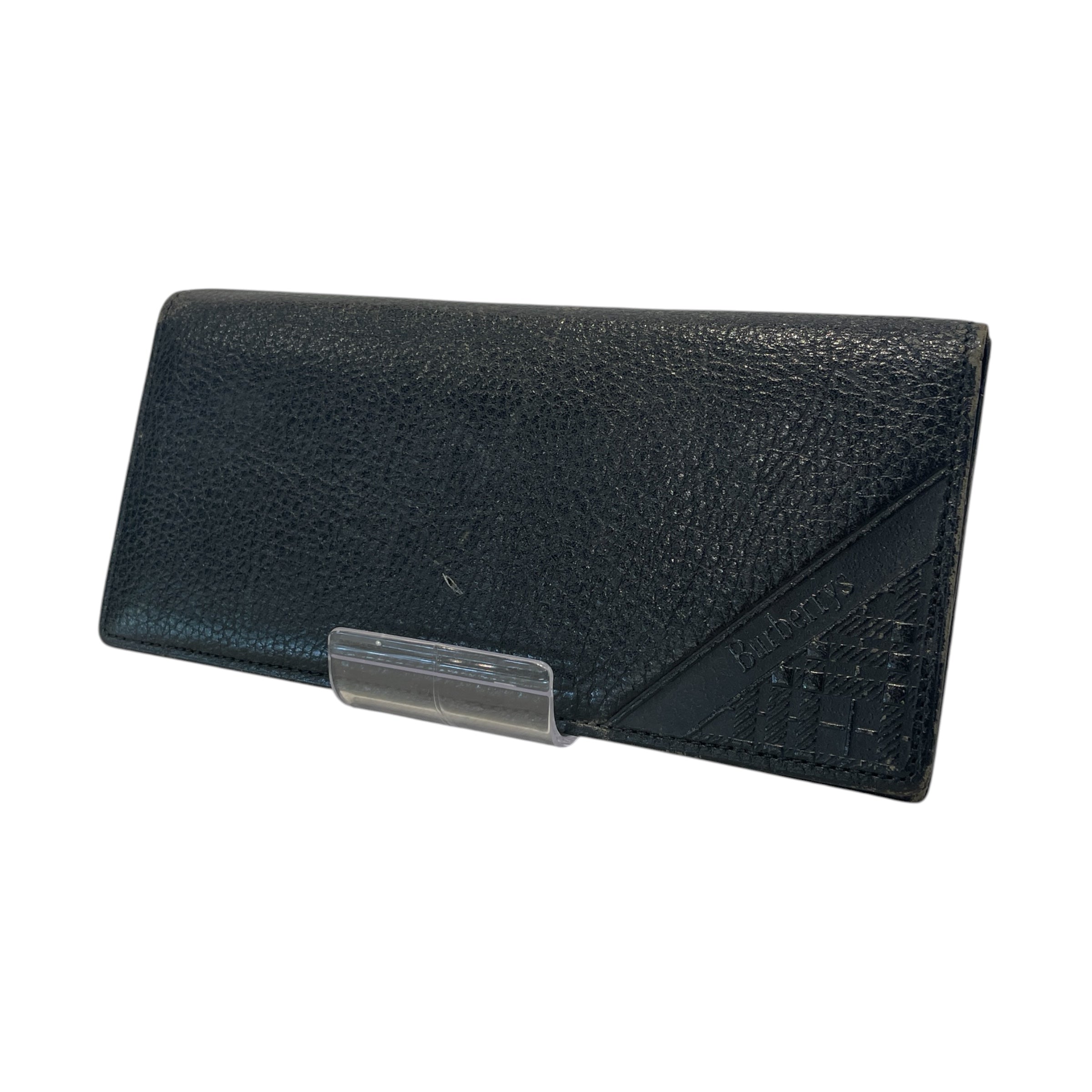 BURBERRYS/Long Wallet/Leather/BLK/ view 1