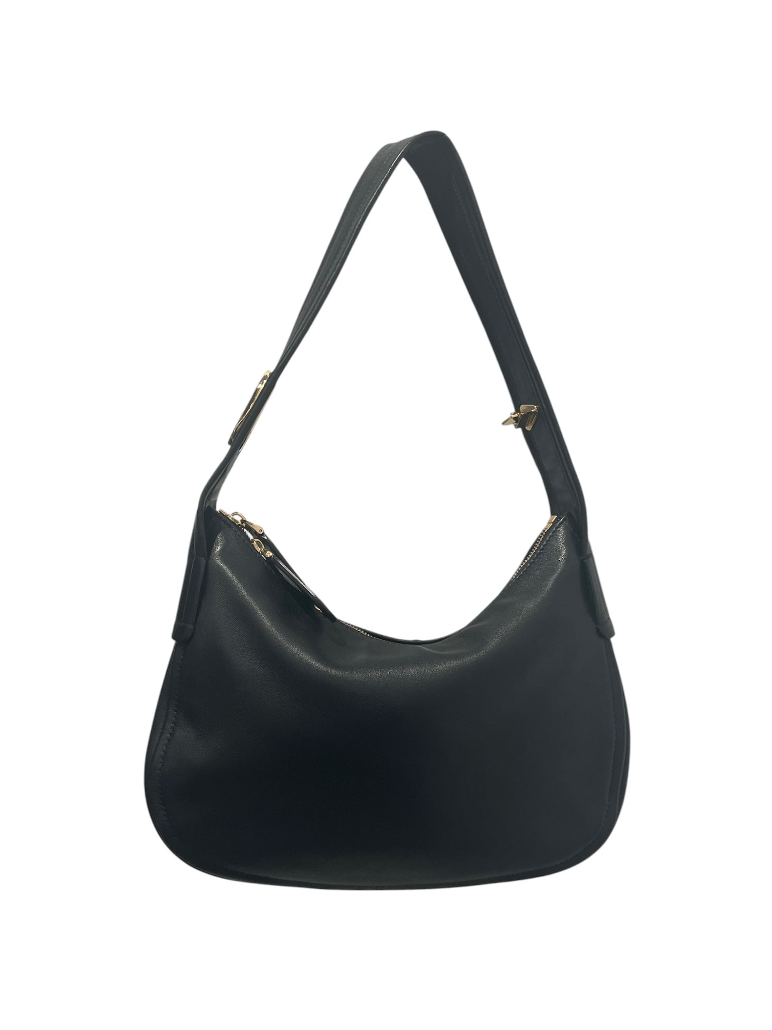 VALENTINO GARAVANI/Hand Bag/Leather/BLK/STUD SIGN HOBO BAG view 2