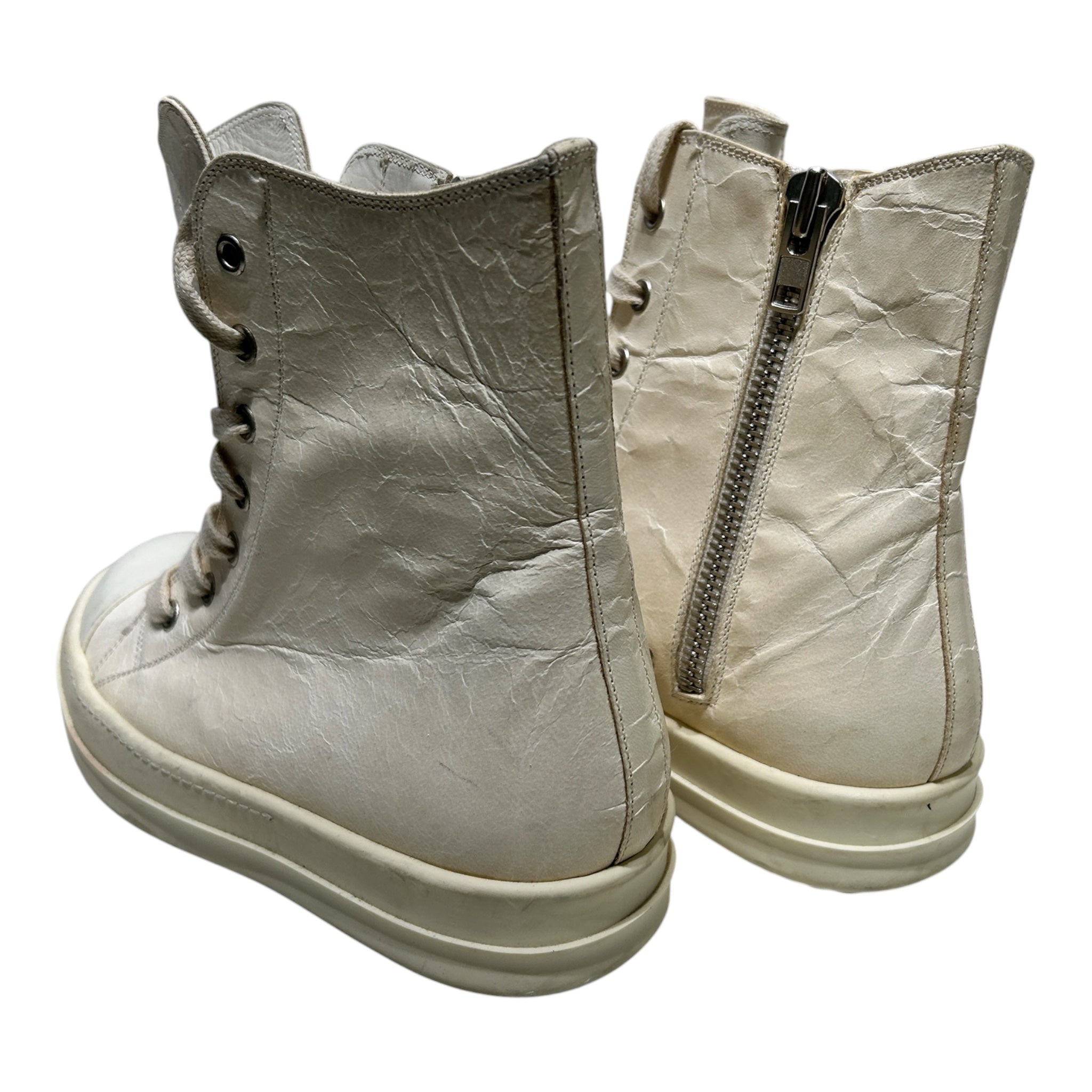 Rick Owens/Hi-Sneakers/EU 38/WHT/MAINLINE DEERSKIN RAMONES view 2