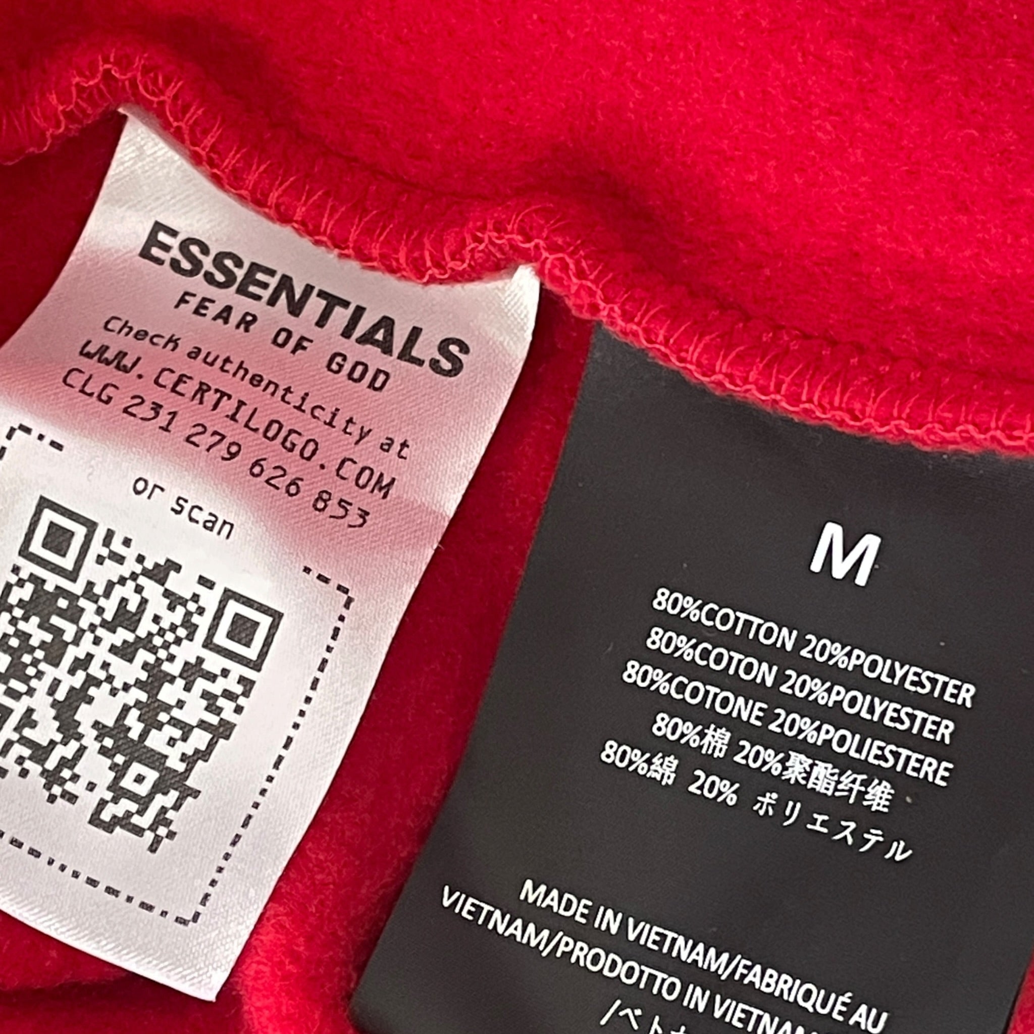 ESSENTIALS/Hoodie/M/Cotton/RED/Sixers view 6