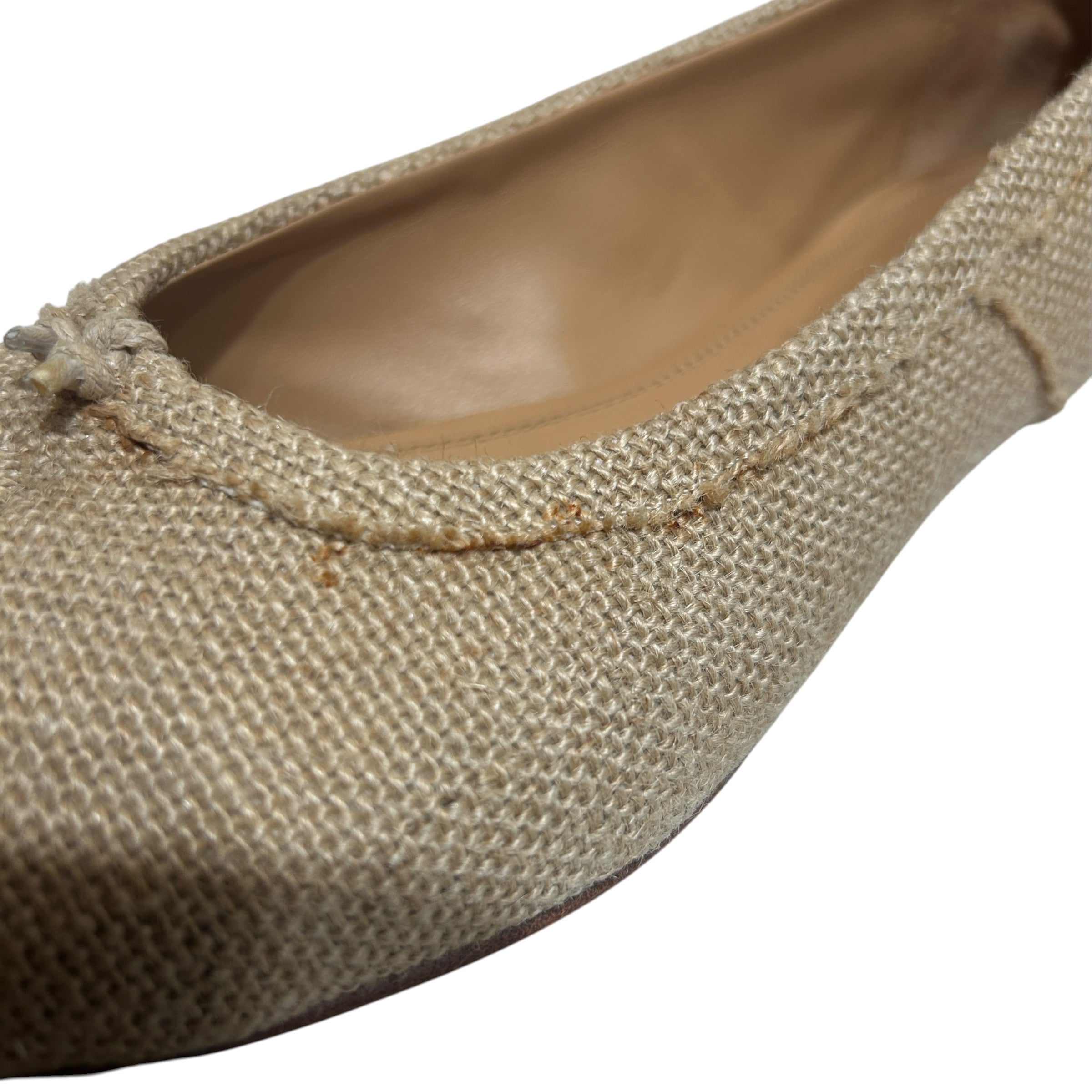 Maison Margiela/Flat Shoes/US 6/Tweed/BEG/Tabi Tweed Flats view 8