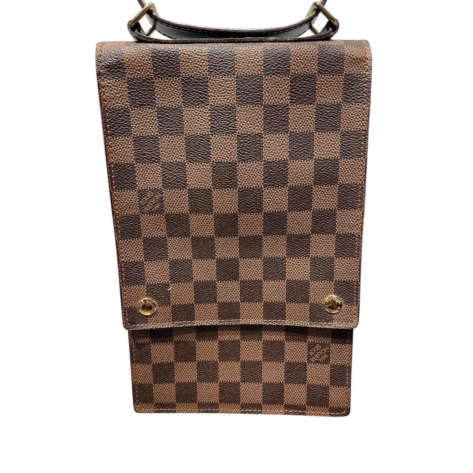 LOUIS VUITTON/Cross Body Bag/Leather/BRW/Damier Ebene Portobello view 2