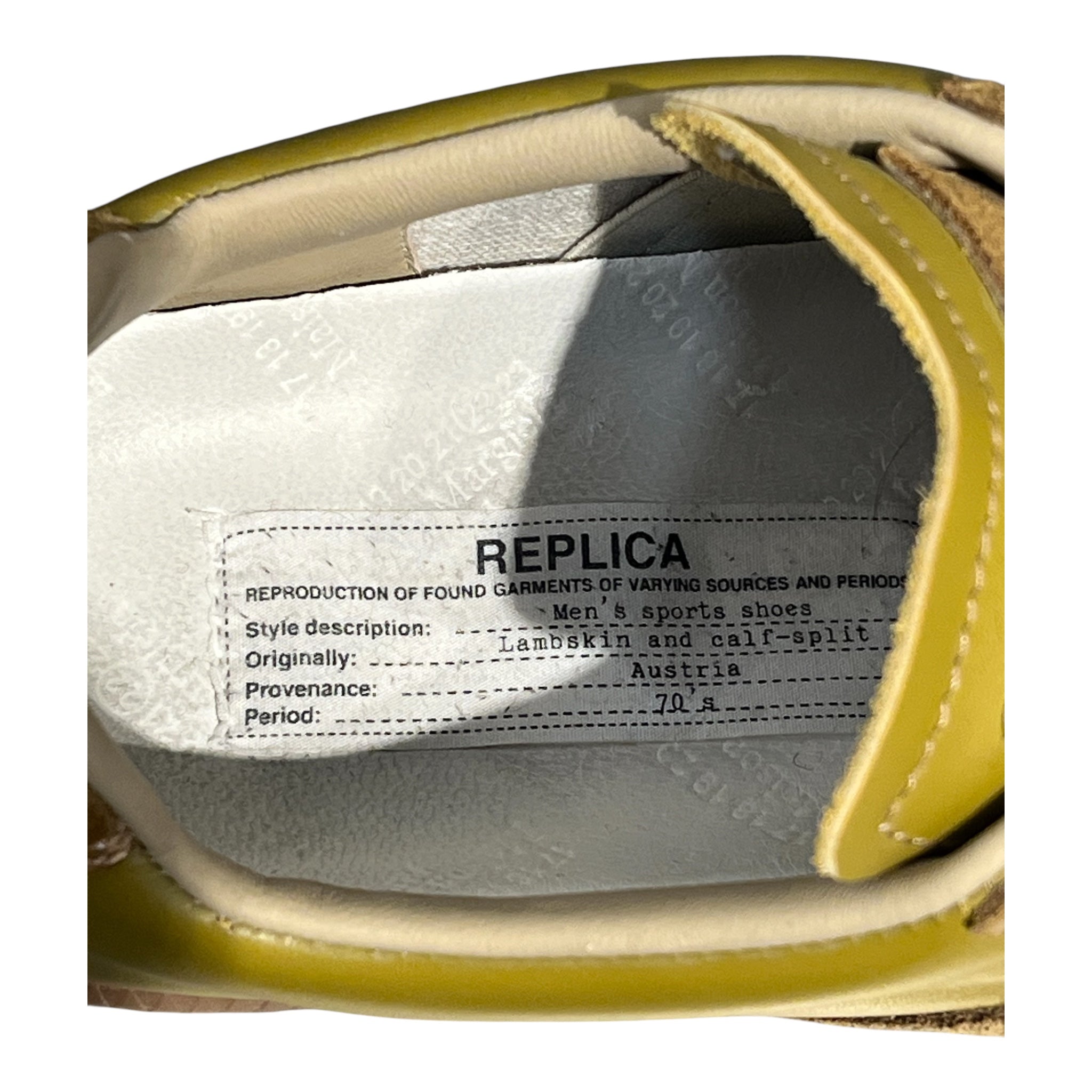 Maison Margiela/Low-Sneakers/EU 40/Leather/YEL/REPLICA LOW GAT view 8