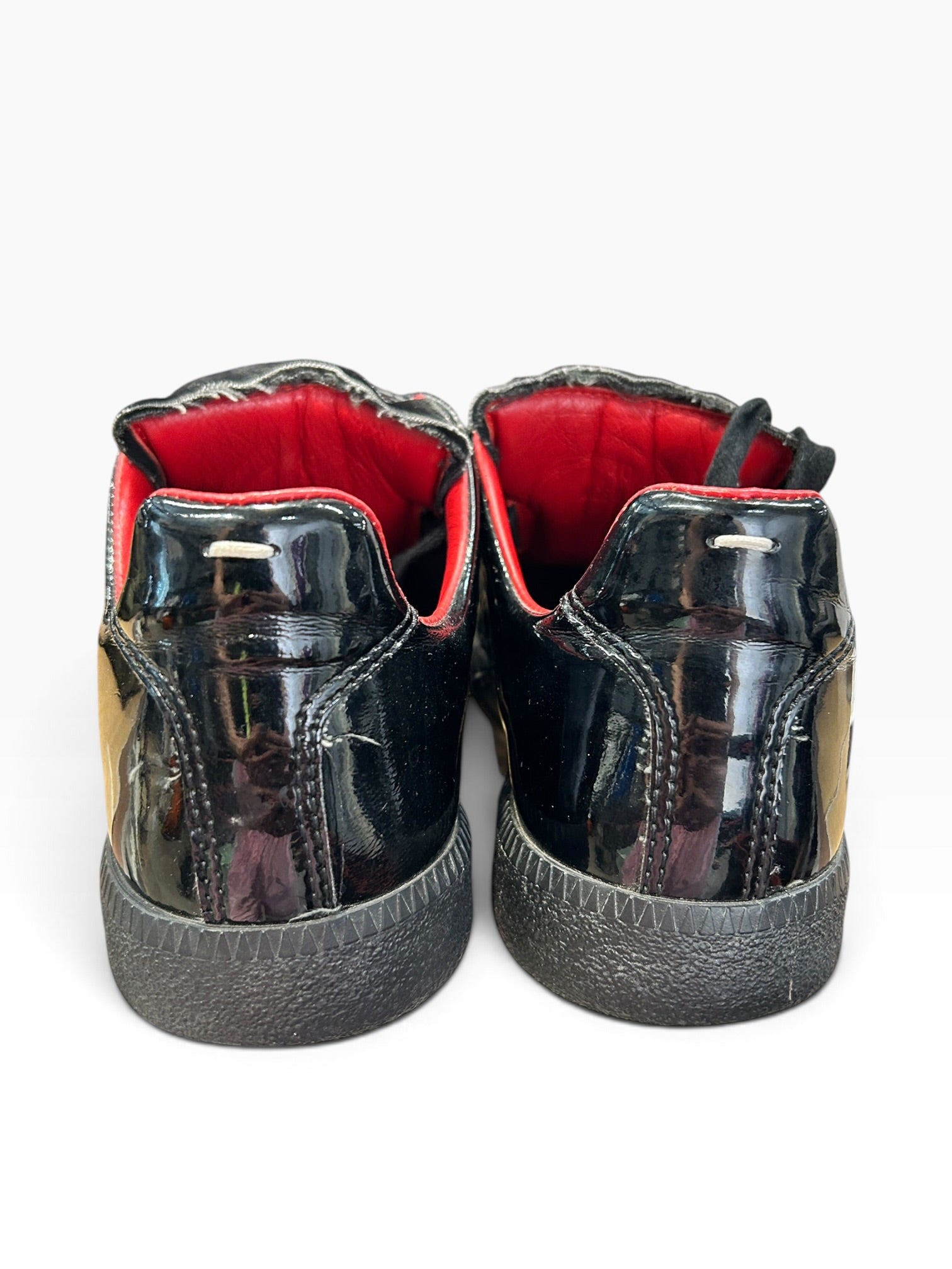 Maison Margiela/Low-Sneakers/EU 40/Leather/BLK/patent leather replica view 6