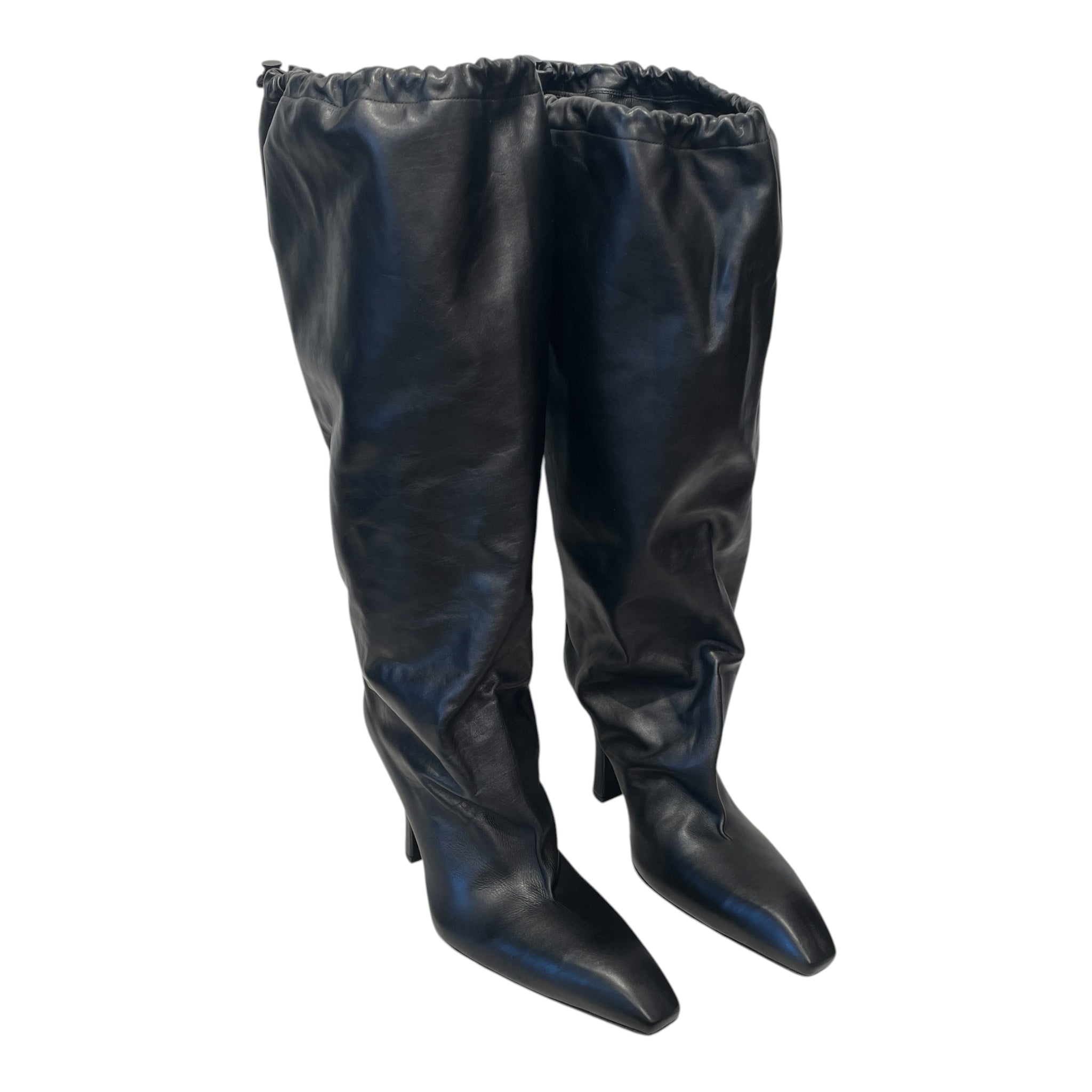 BALENCIAGA/Long Boots/EU 38/Leather/BLK/falkon view 1
