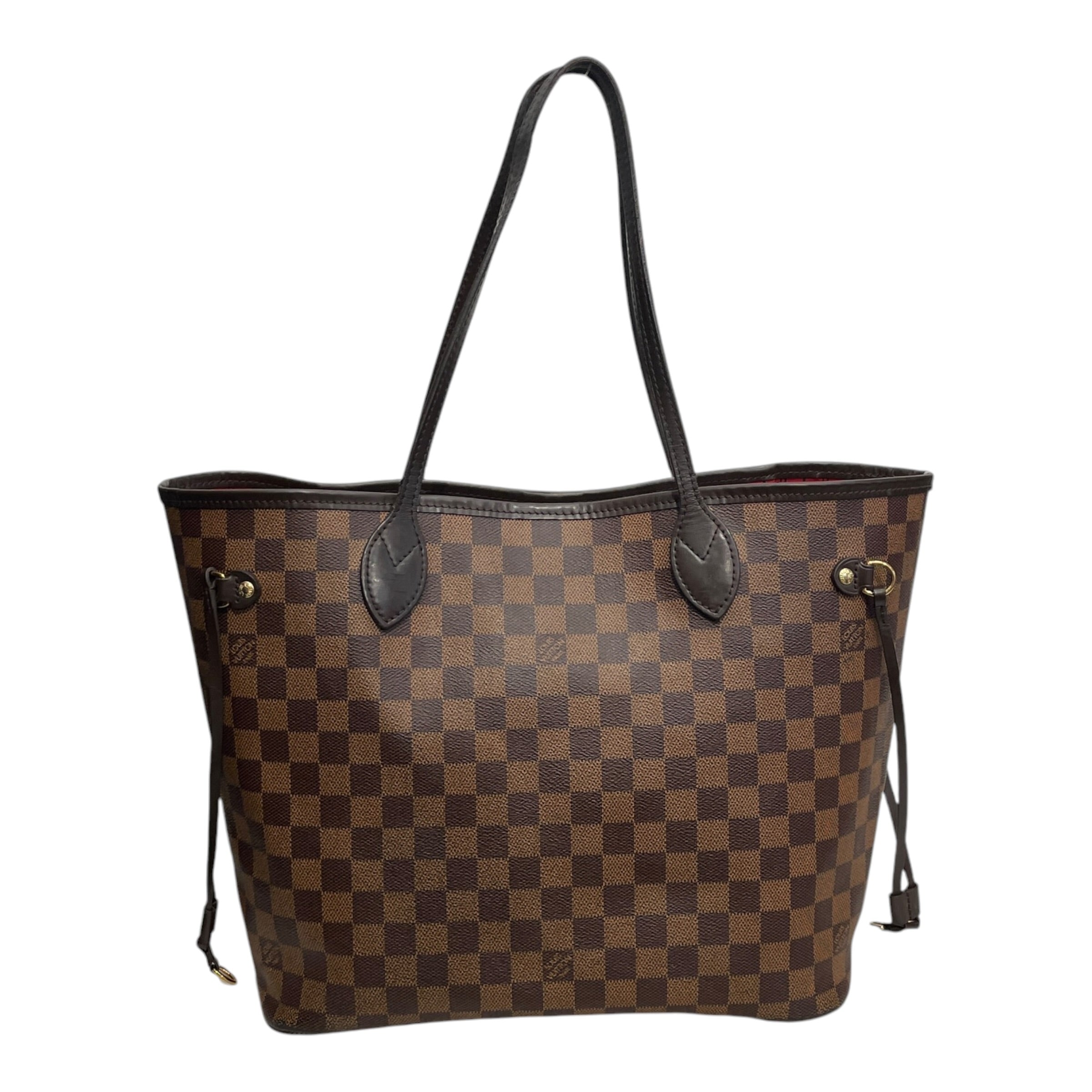 LOUIS VUITTON/Tote Bag/Monogram/Leather/BRW/DAMIER EBENE NEVERFULL MM view 2