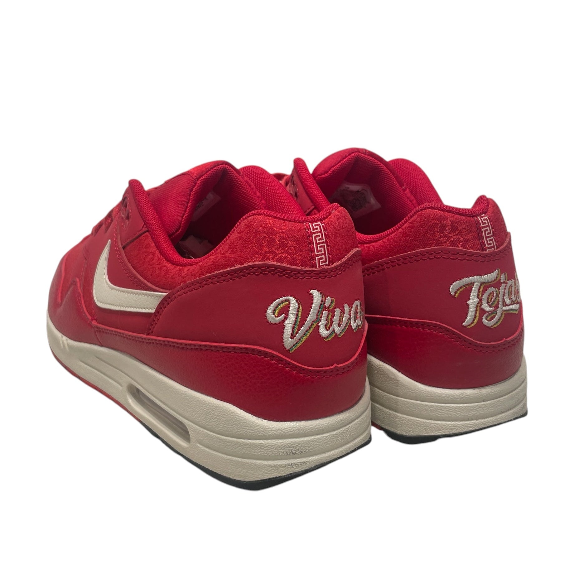 NIKE/Low-Sneakers/US 12/Cotton/RED/AIR MAX 1 view 2
