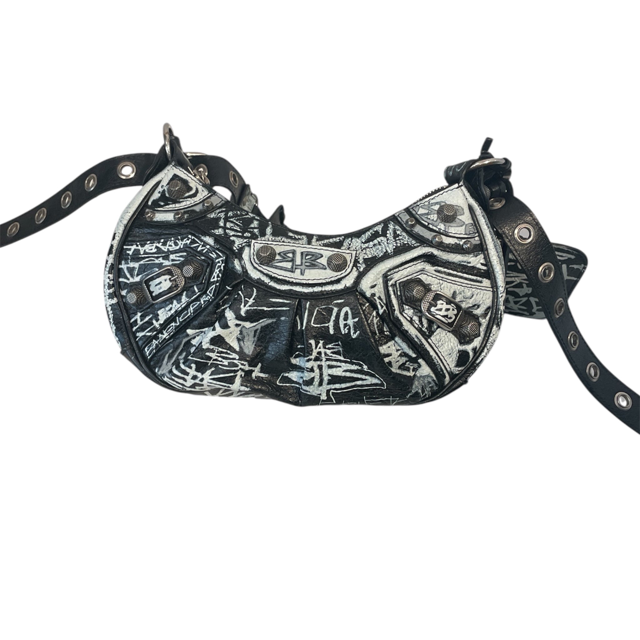BALENCIAGA/Hand Bag/All Over Print/Leather/BLK/W899VR8 view 1