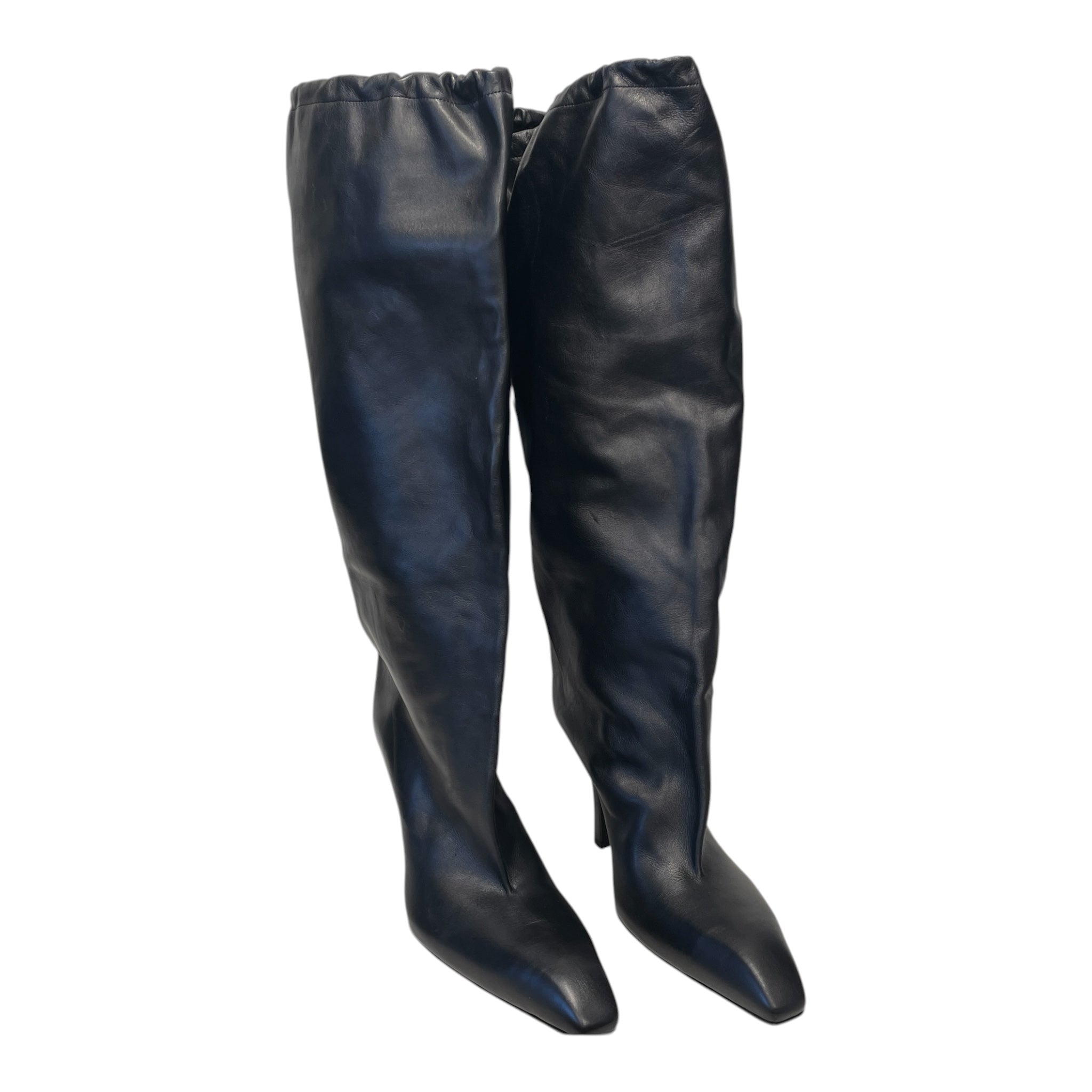 BALENCIAGA/Long Boots/EU 40/Leather/BLK/cagole boot h90 view 1