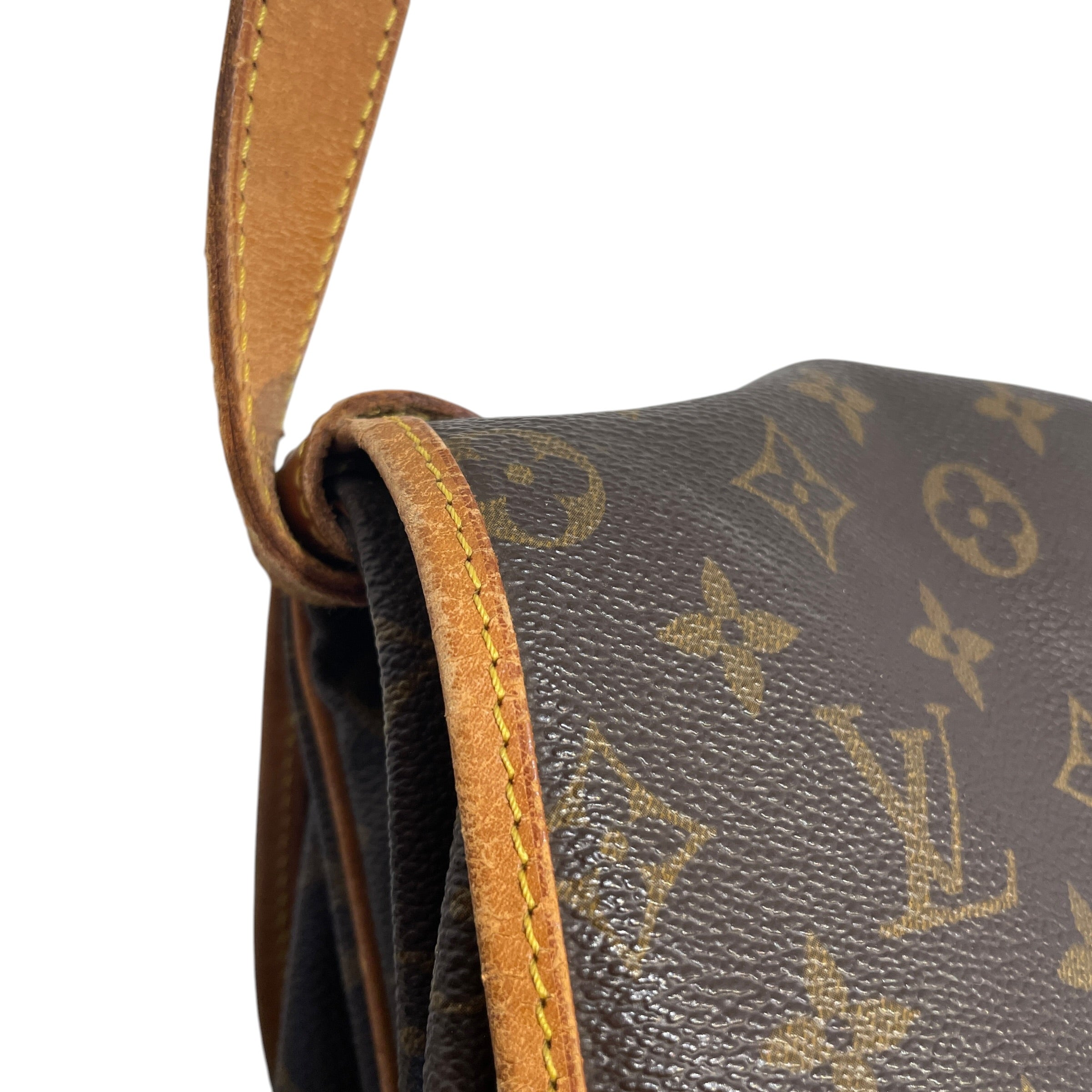 LOUIS VUITTON/Cross Body Bag/Monogram/Leather/BRW/Saumur 35 Messenger Bag view 6