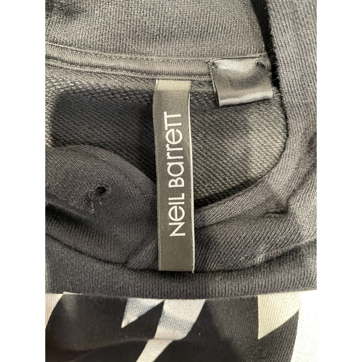 NEIL BARRETT/Hoodie/XS/Cotton/BLK/Black Thunderbolt Hoodie view 4