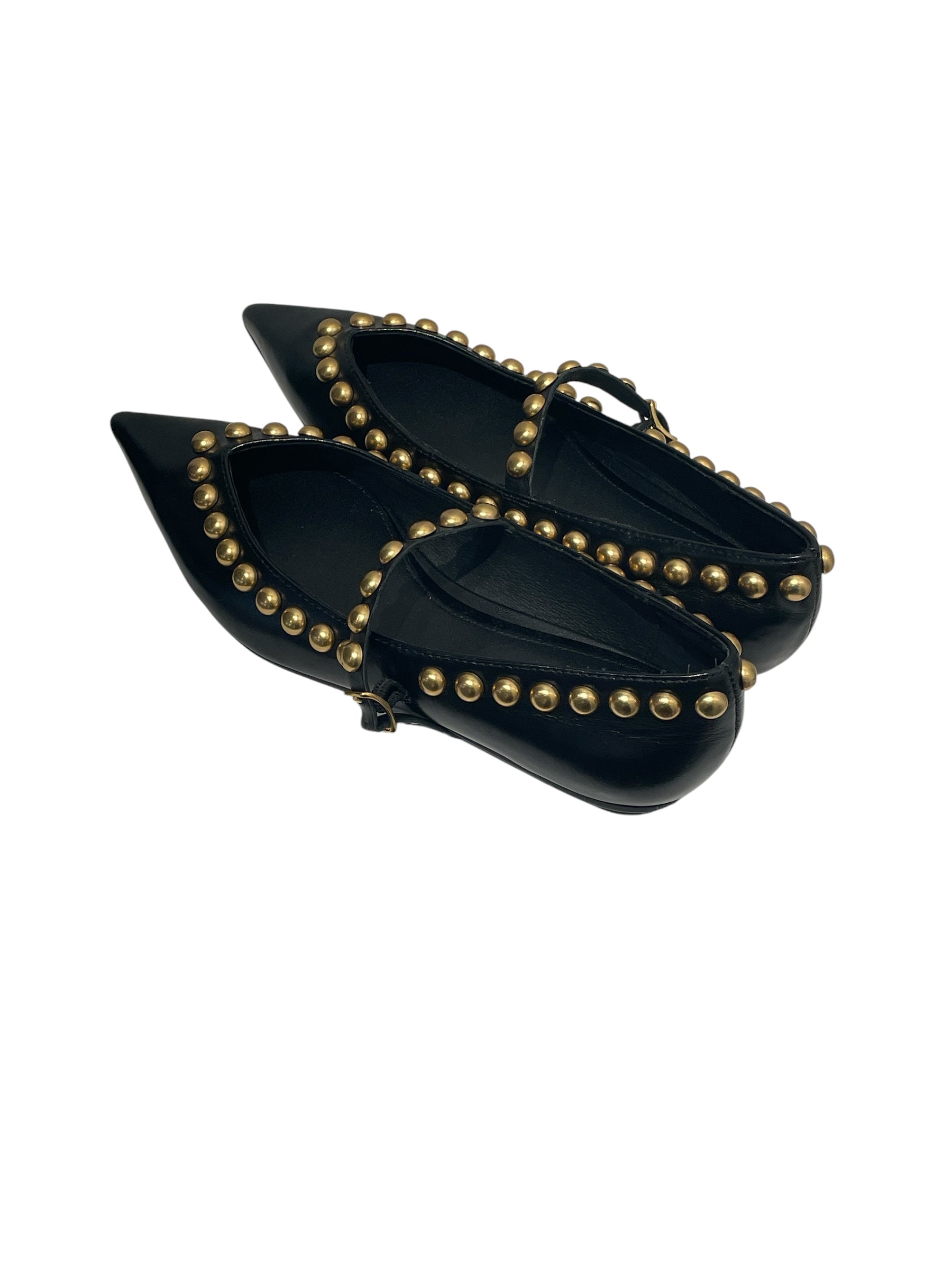 REBECCA MINKOFF/Flat Shoes/US 6/Leather/BLK/Studs/STUDDED MARY JANE view 2